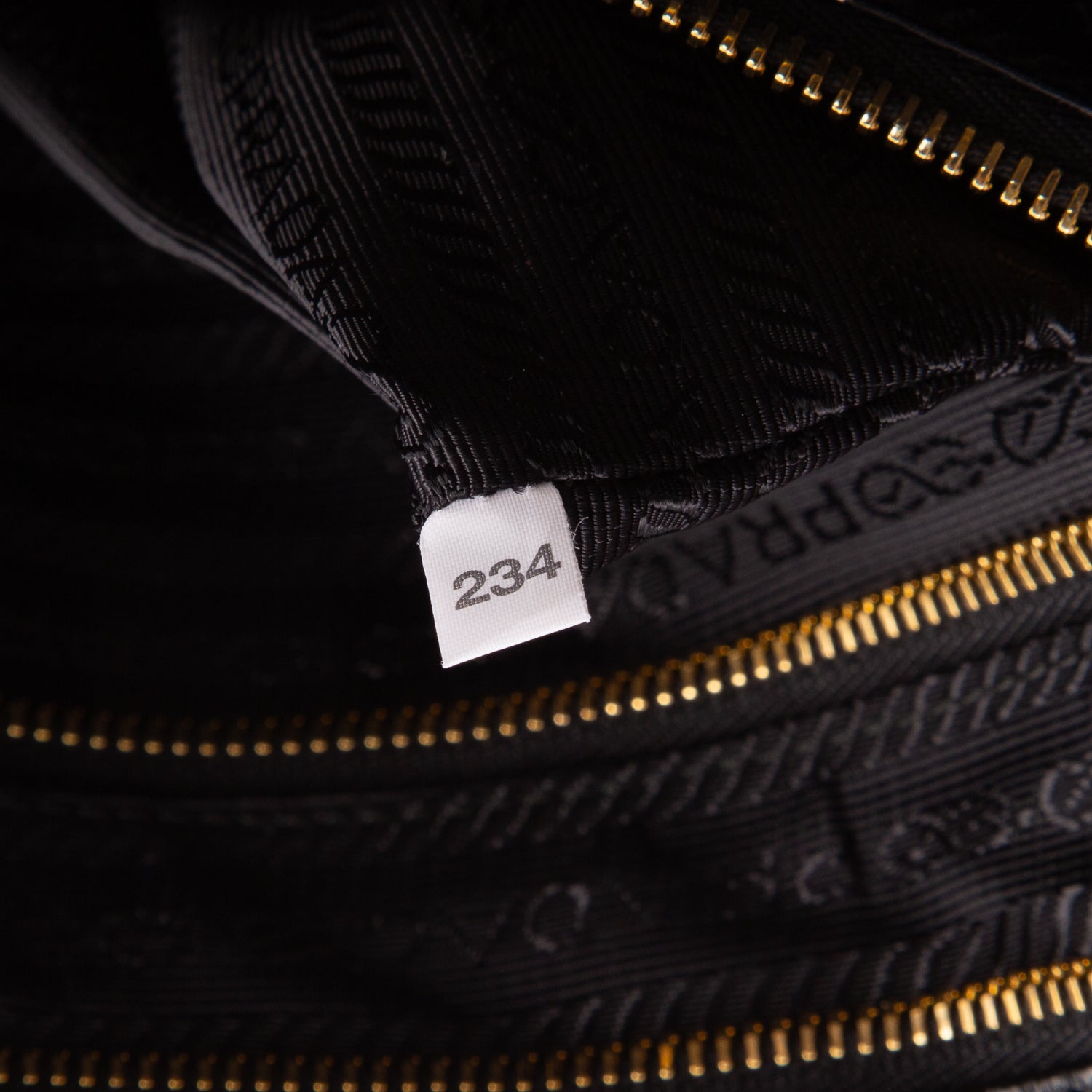 Prada Black Glossy Calfskin Triangle Large Bonnie Shoulder Bag