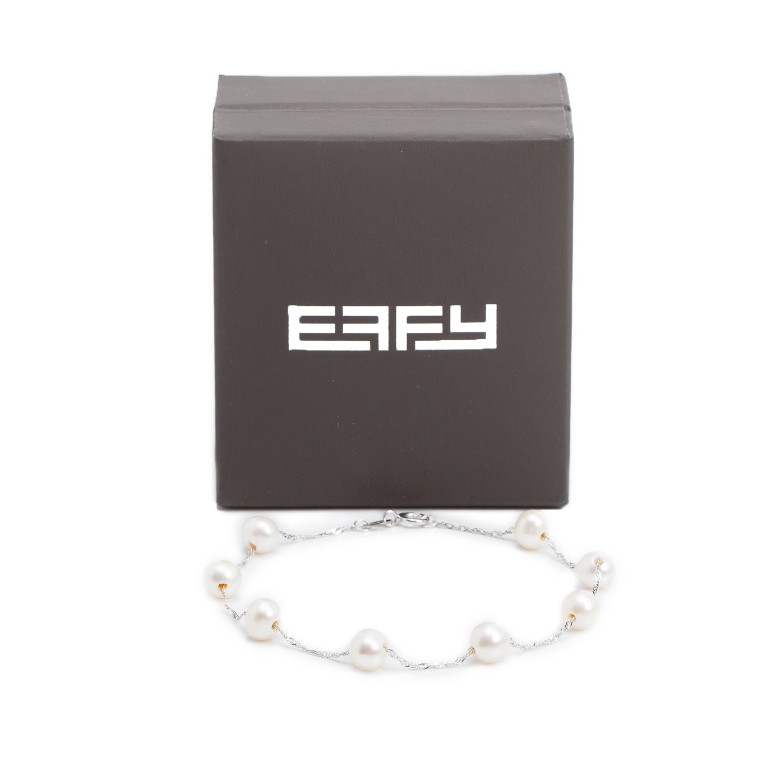 Effy 14k White Gold Pearl Bracelet w/ Box