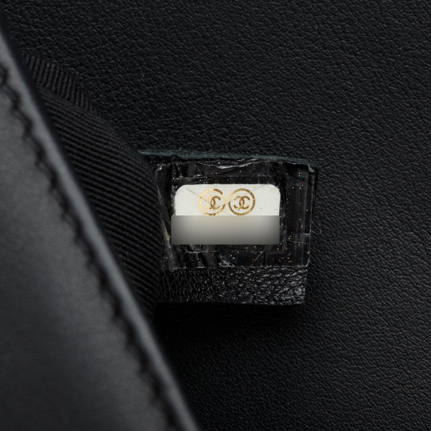 Chanel Black Lambskin Quilted Medium Boy Flap