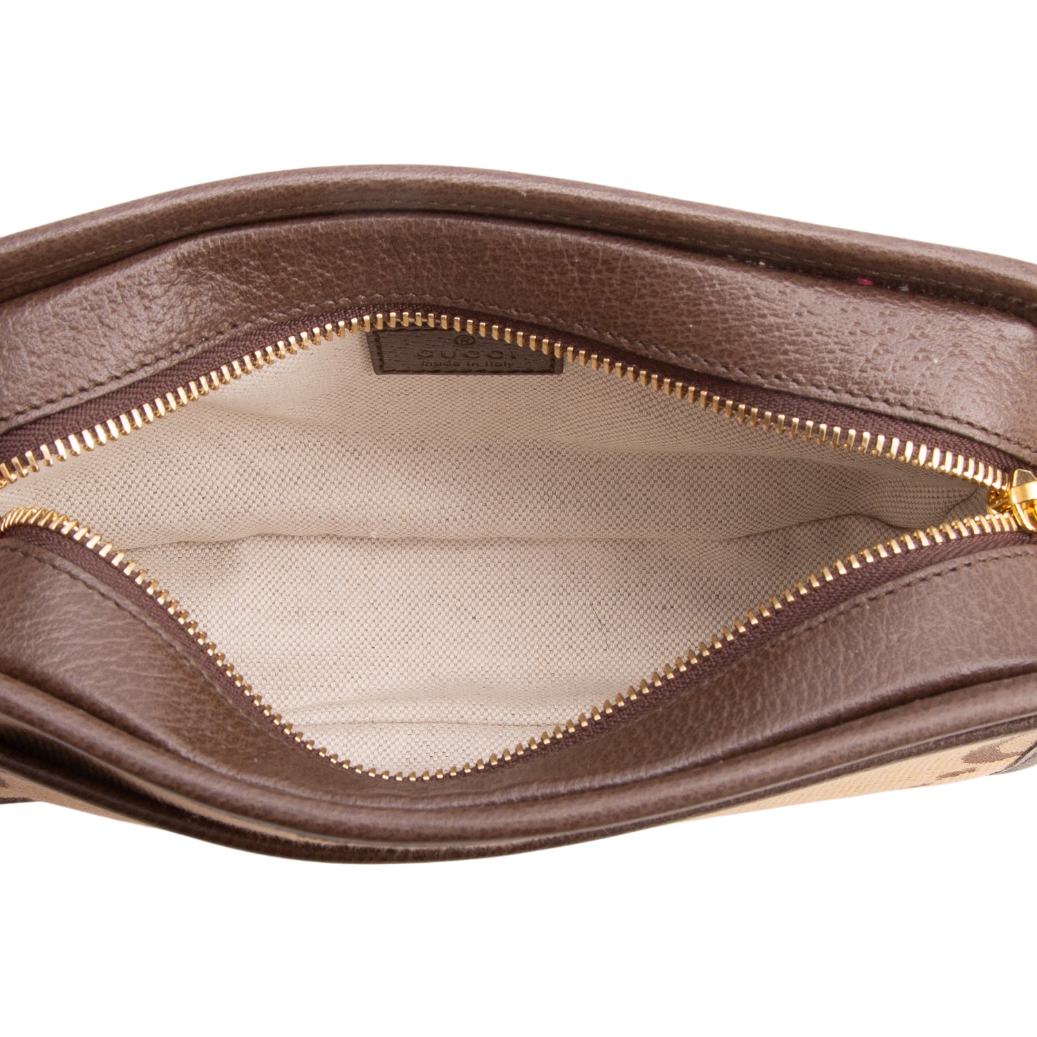 Gucci Monogram Jumbo GG Textured Dollar Calfskin Web Mini Crossbody Bag w/ Box