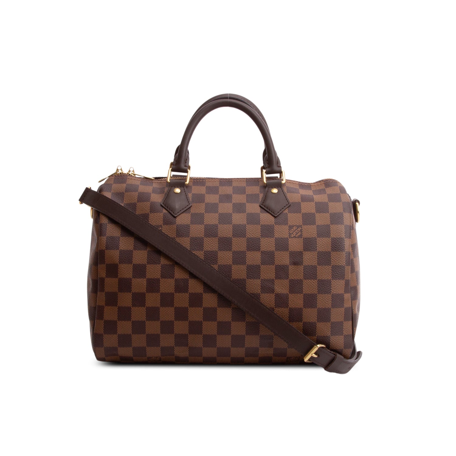 Louis Vuitton 2020 Damier Ebene Speedy Bandouliere 30 w/ Box, Strap & Receipt