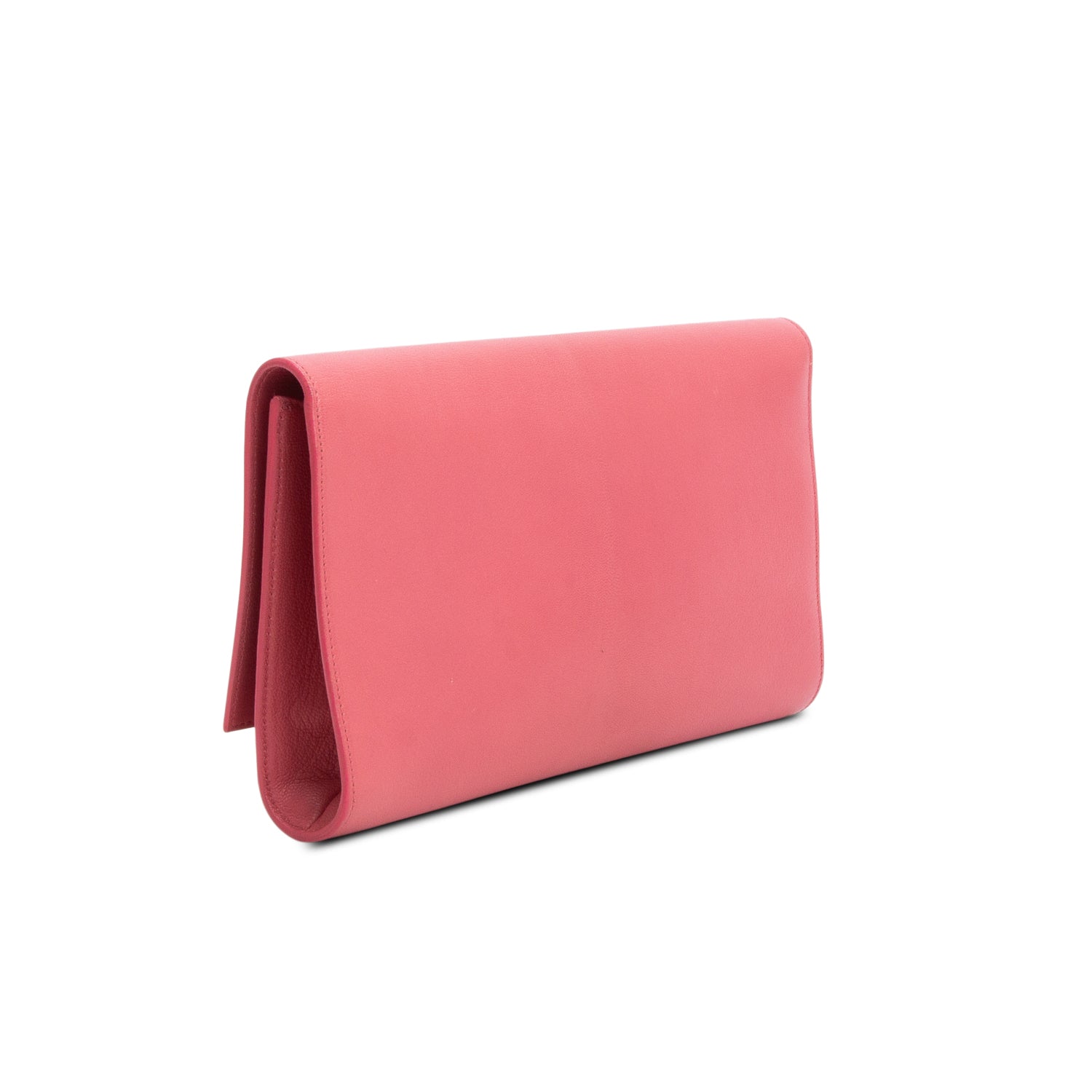 Saint Laurent Pink Leather Belle de Jour Clutch