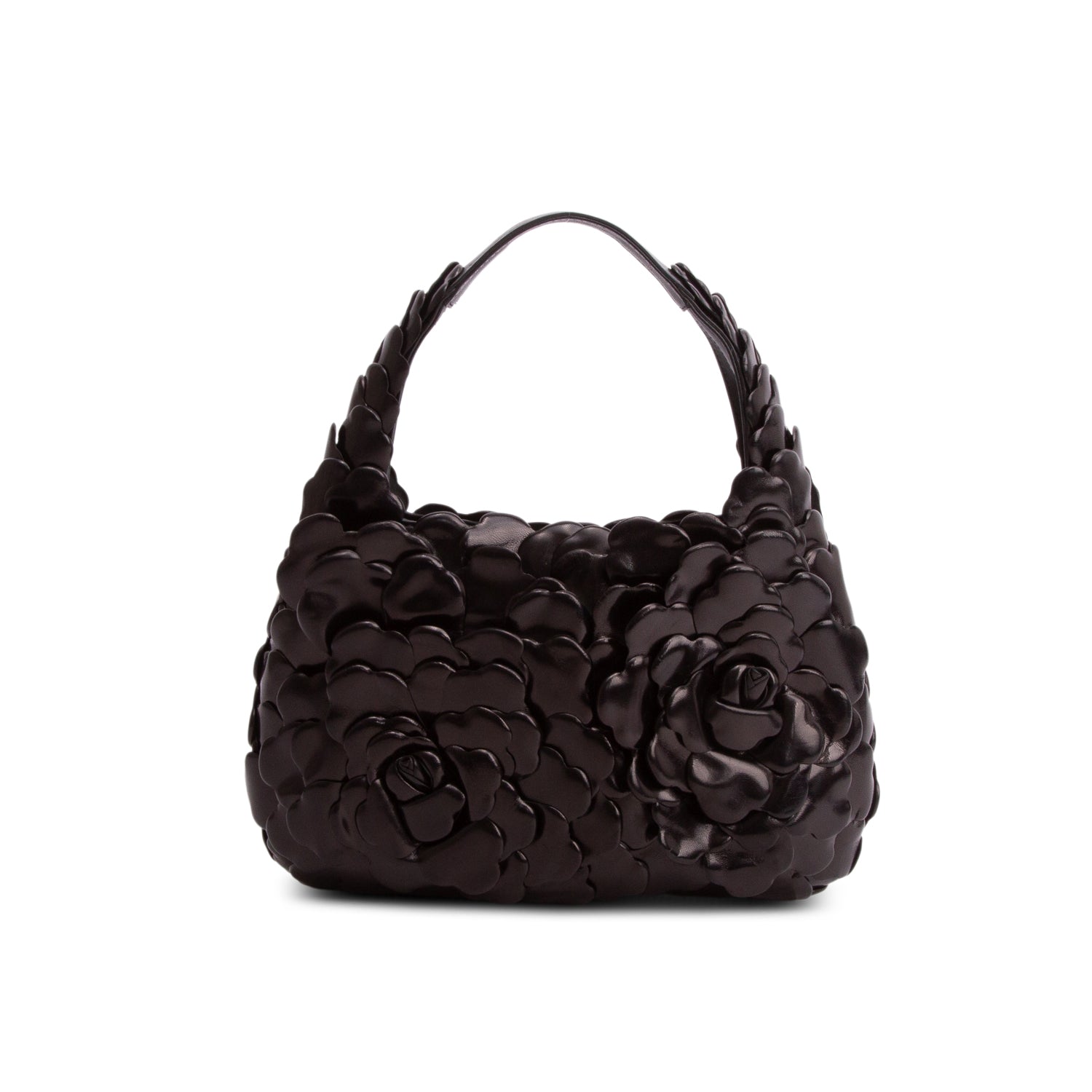 Valentino Black Nappa Atelier 03 Rose Edition Small Hobo