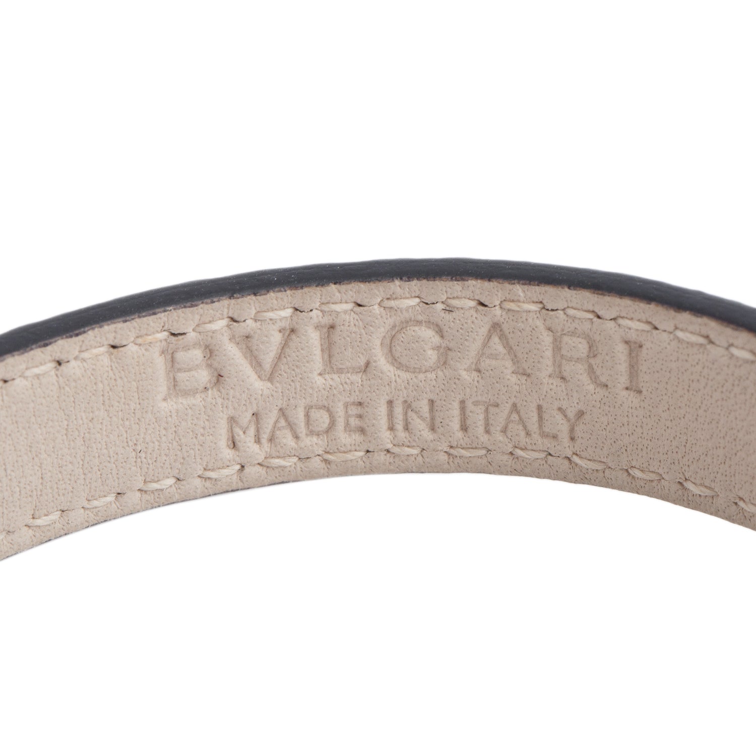 BVLGARI Serpenti Forever Black Karung Leather Bracelet w/ Box