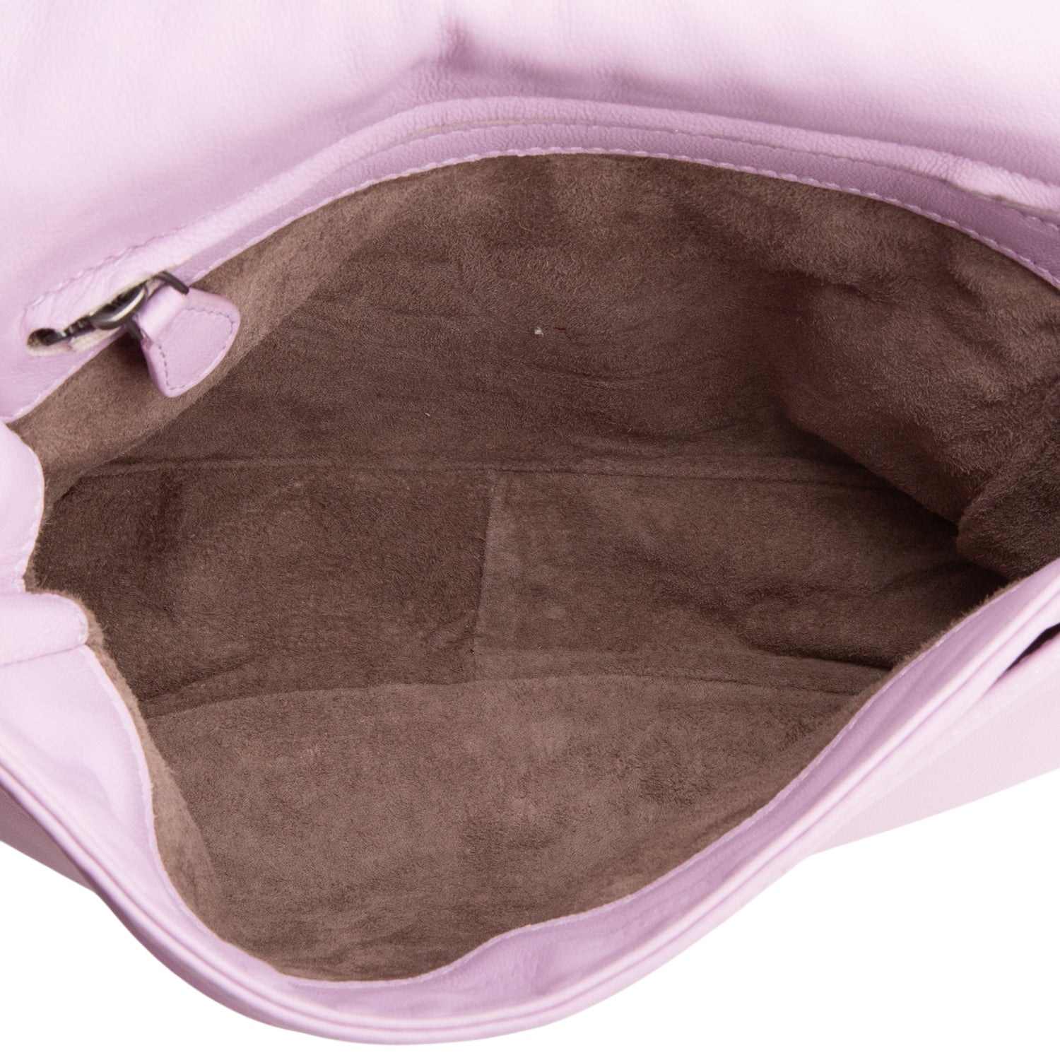 Bottega Veneta Purple Nappa Intreciatto Full Flap Crossbody
