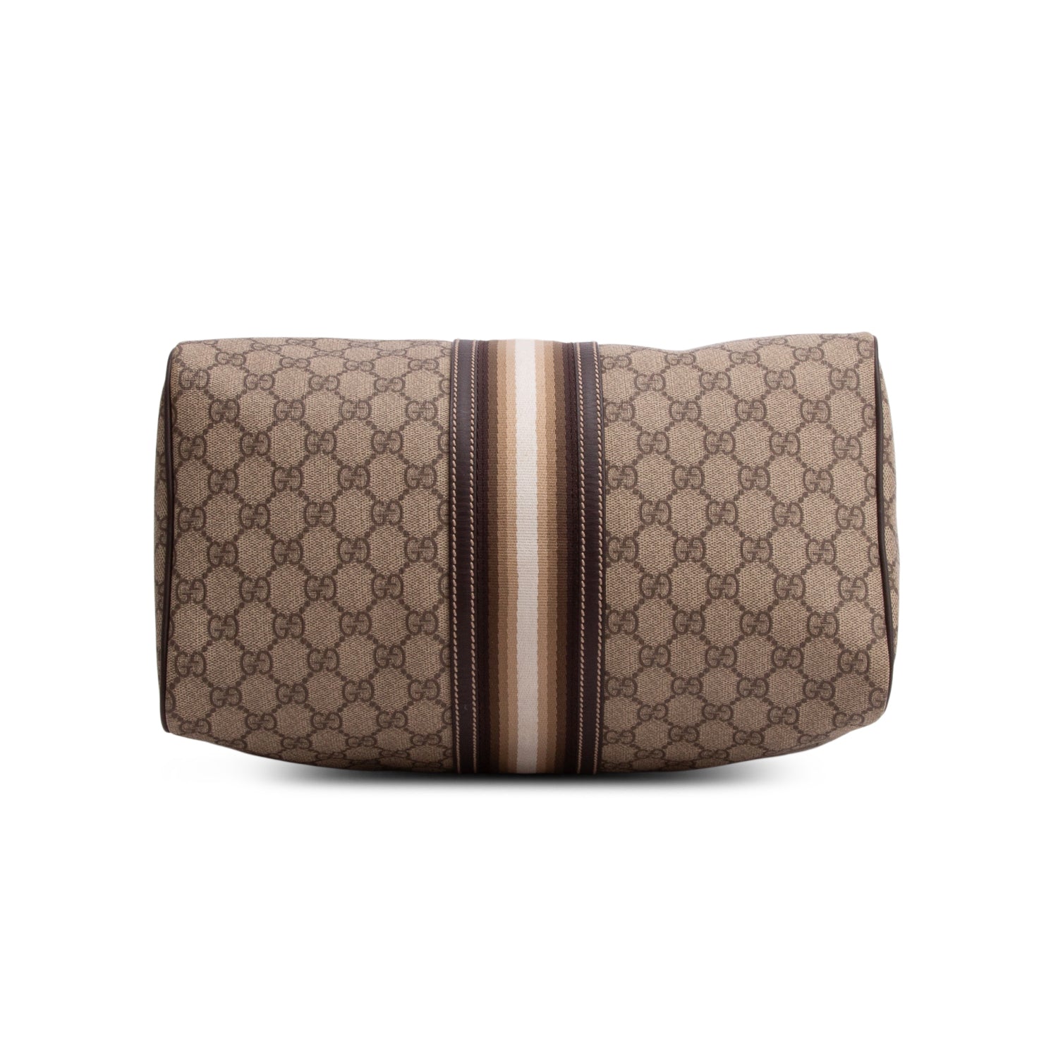 Gucci GG Supreme Monogram Web Strip Medium Joy Boston Bag