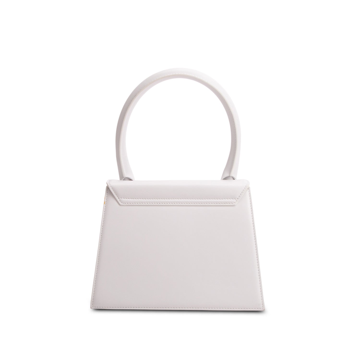 Jacquemus White Leather Le Grand Chiquito Bag w/ Strap