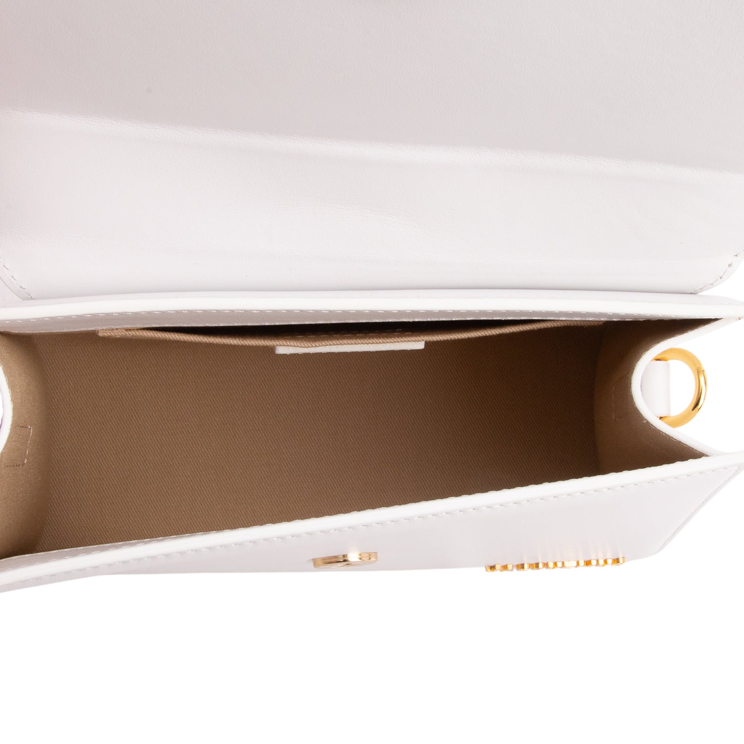 Jacquemus White Leather Le Grand Chiquito Bag w/ Strap