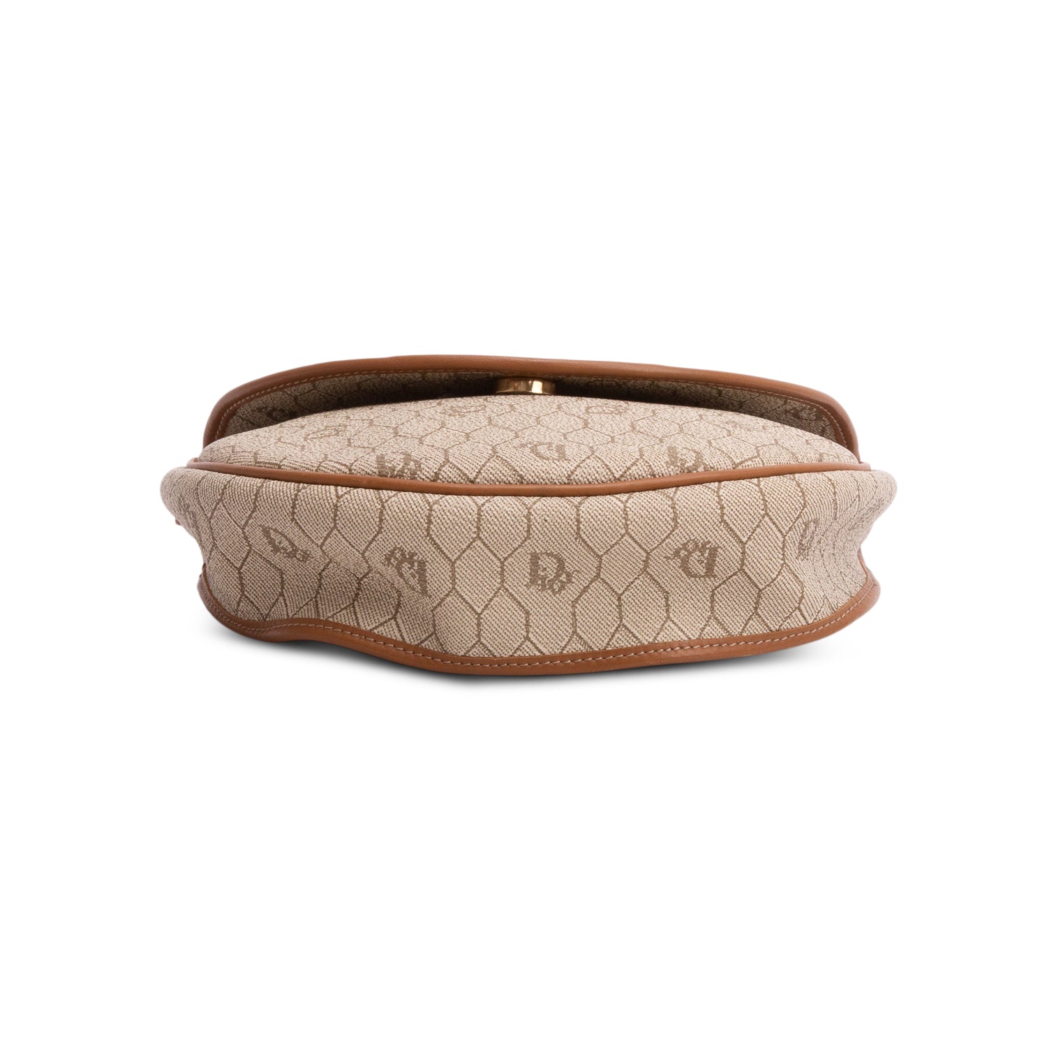 Christian Dior Vintage Beige Honeycomb Crossbody Bag
