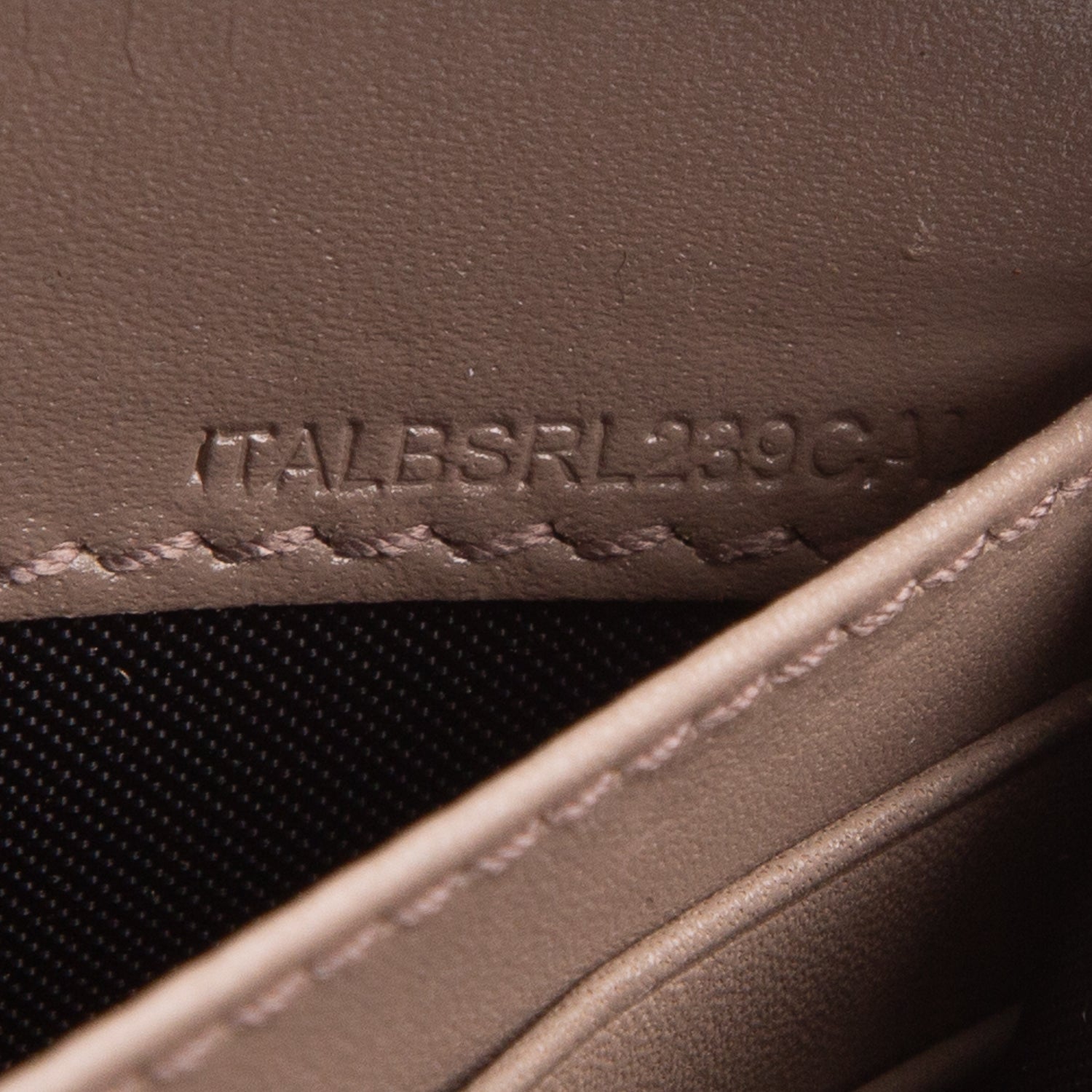 Burberry Taupe Grained Leather Continental Zip Wallet w/ Box