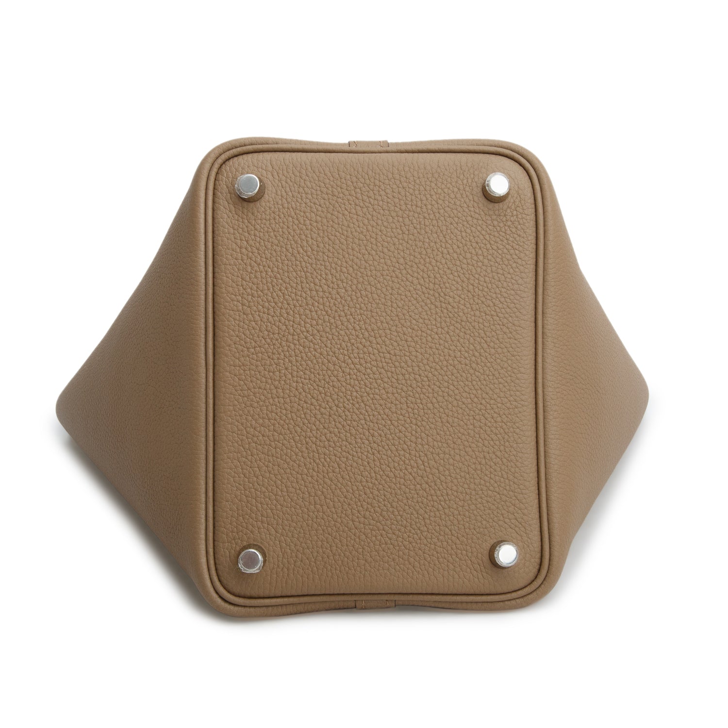 Hermes 2022 Beige de Weimar Taurillon Clemence Picotin Lock 18 w/ Box & Receipt