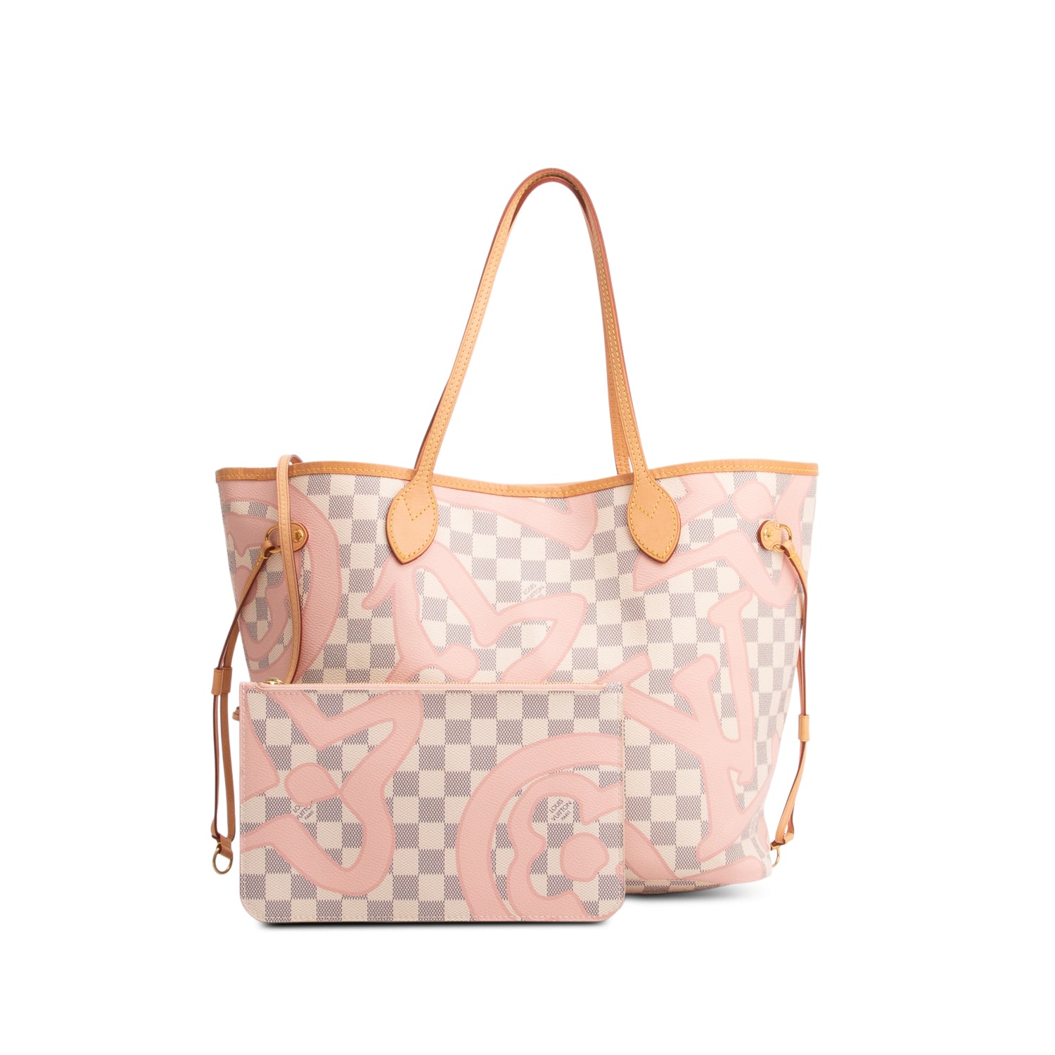 Louis Vuitton Damier Azur Tahitienne Neverfull MM w/ Pouch