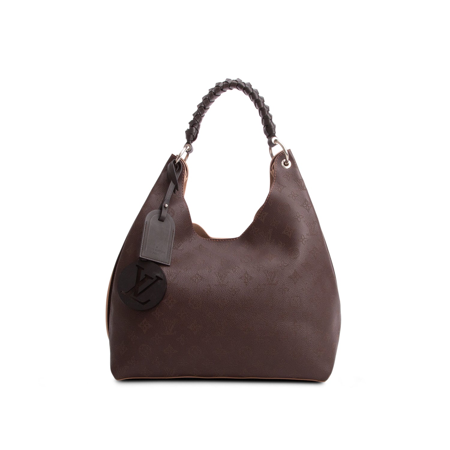 Louis Vuitton Brown Mahina Carmel Hobo