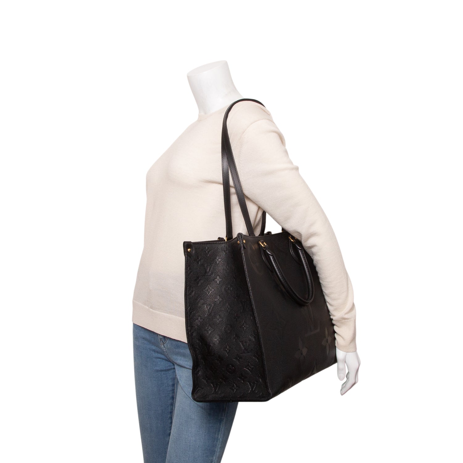 Louis Vuitton Black Empreinte Leather OnTheGo GM