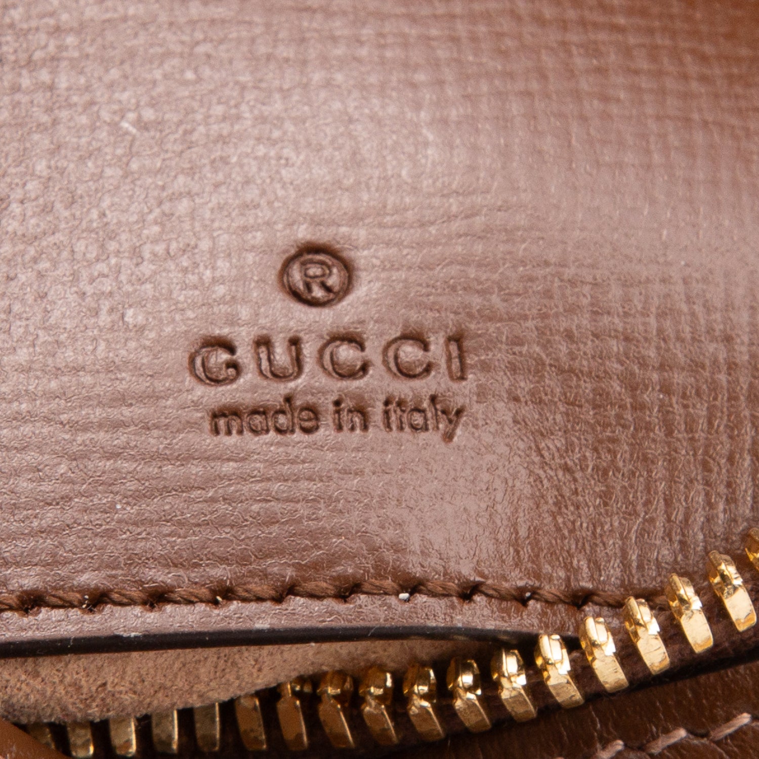 Gucci GG Supreme Monogram Mini Retro Interlocking G Half Moon Bag w/ Chain