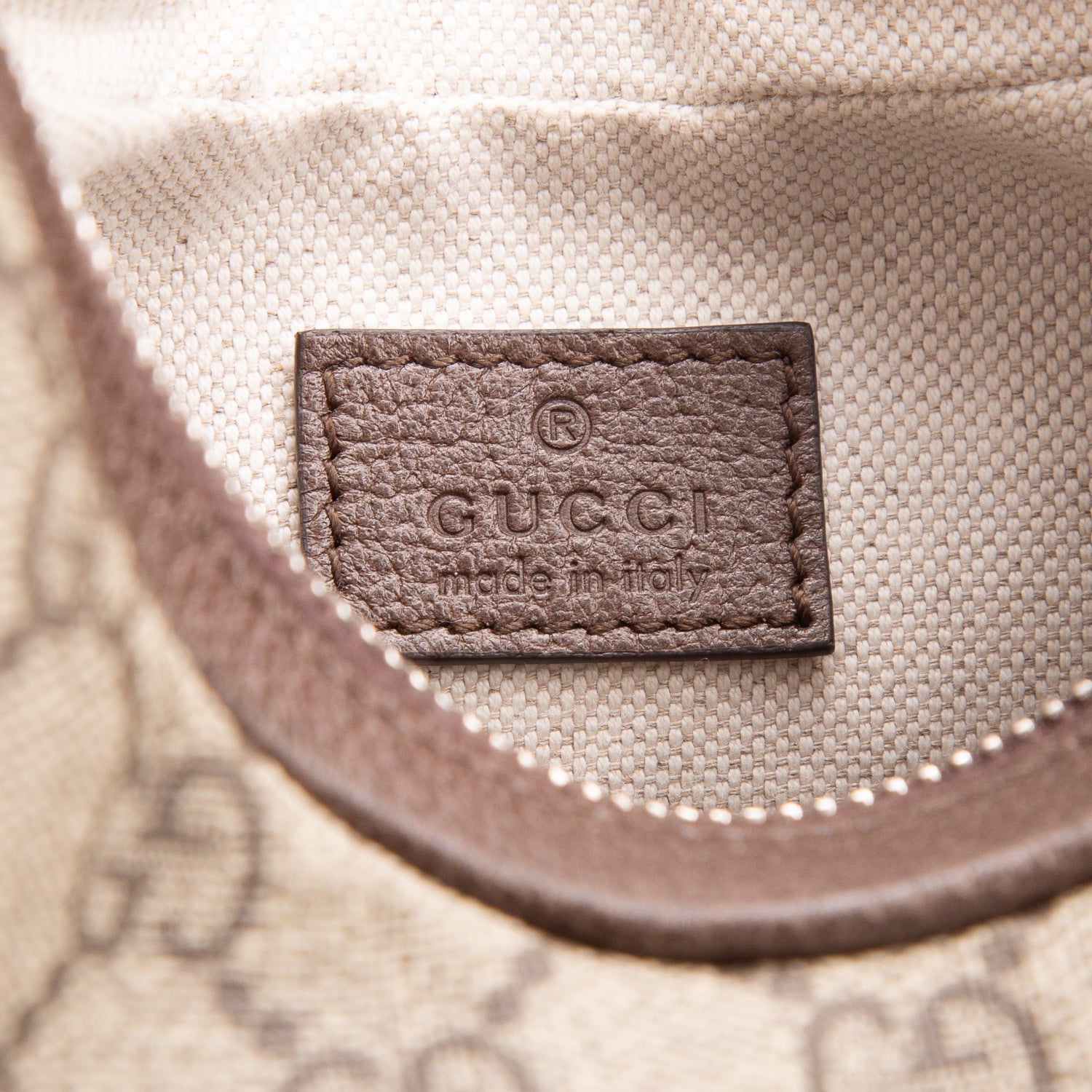 Gucci GG Supreme Monogram Textured Calfskin Web Small Attache Shoulder Bag w/ Straps