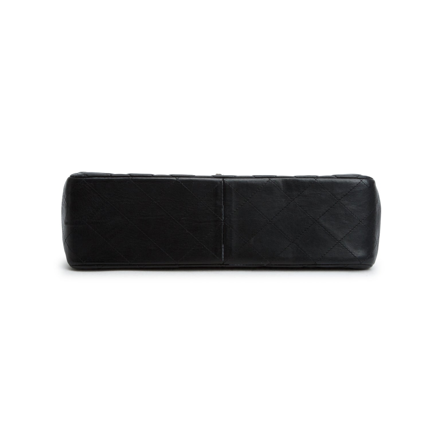 Chanel Black Lambskin Leather Classic Jumbo Single Flap Bag