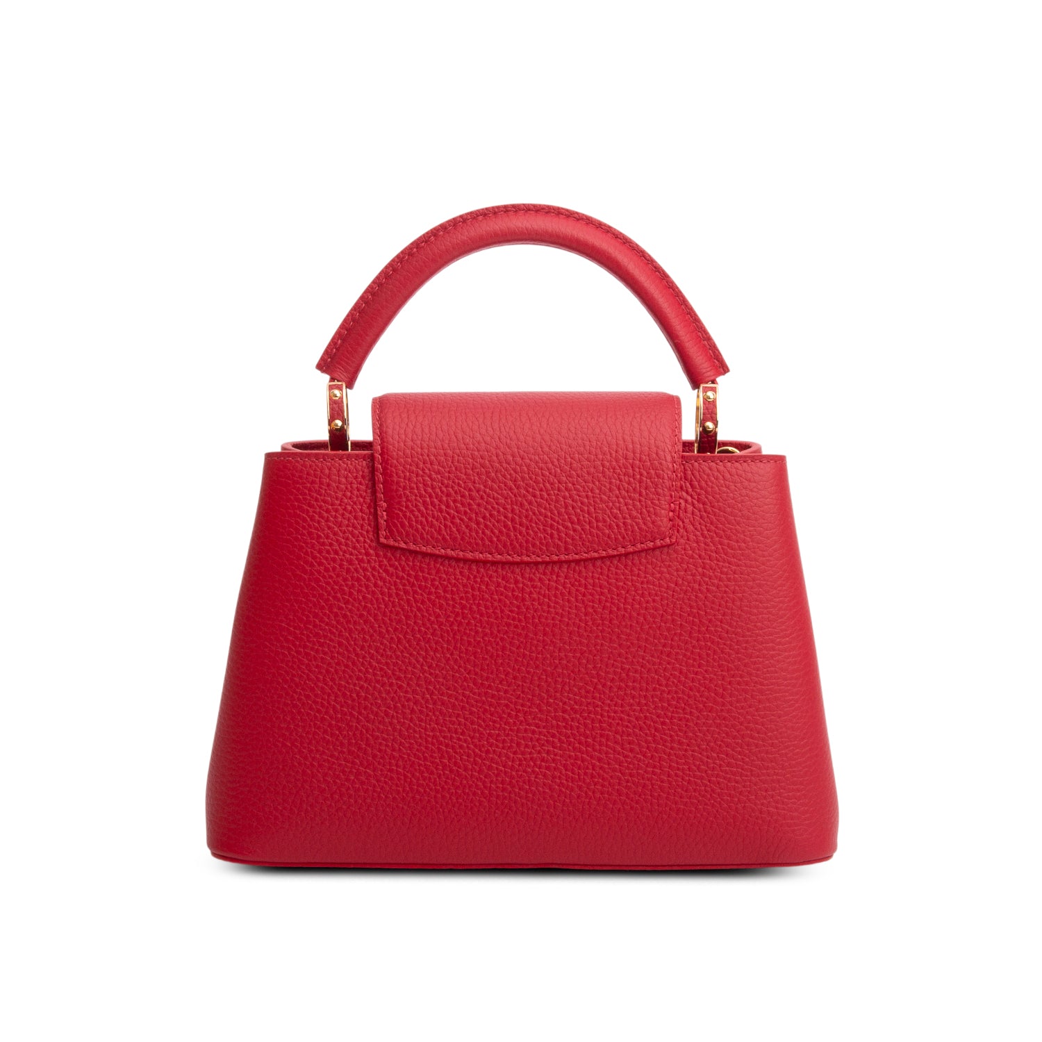 Louis Vuitton Red Taurillon Capucines BB w/ Box & Strap