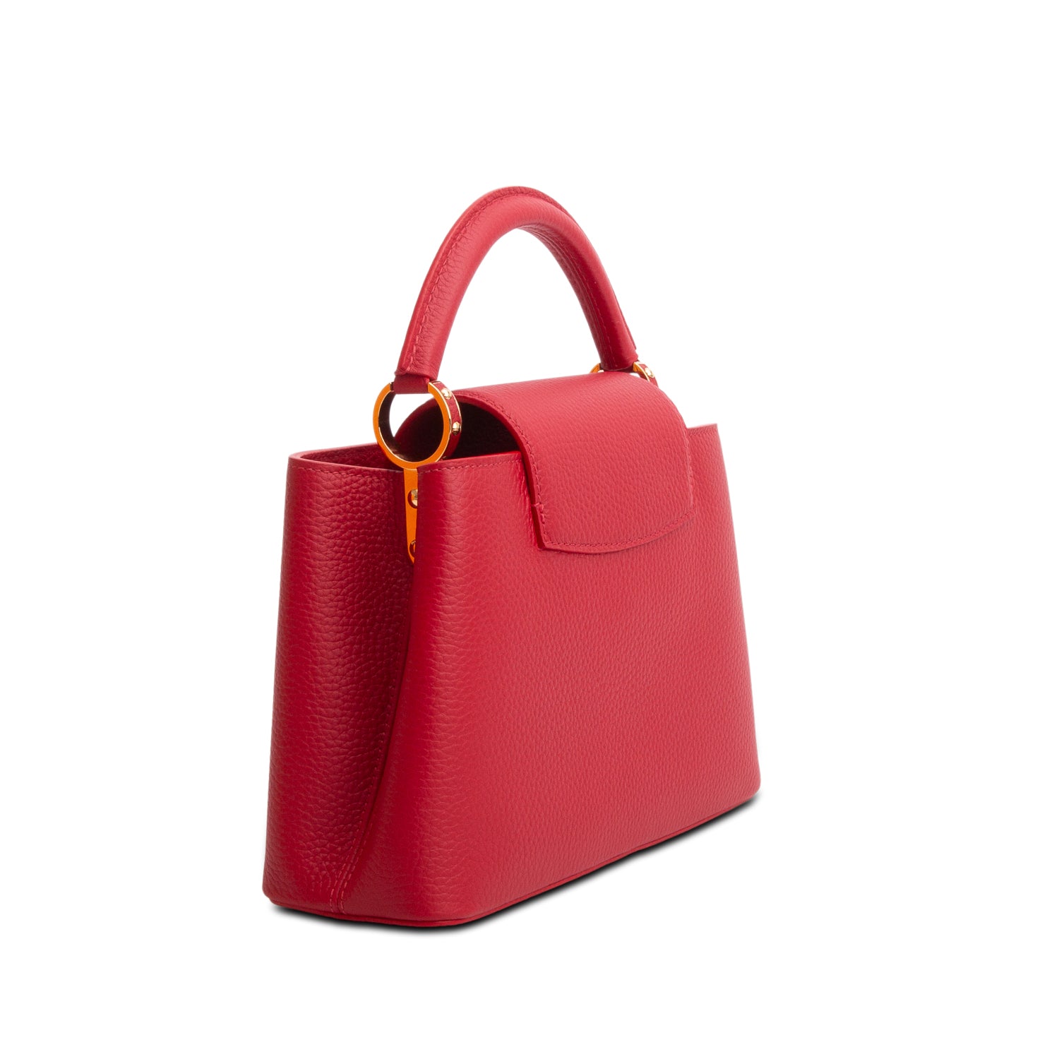 Louis Vuitton Red Taurillon Capucines BB w/ Box & Strap