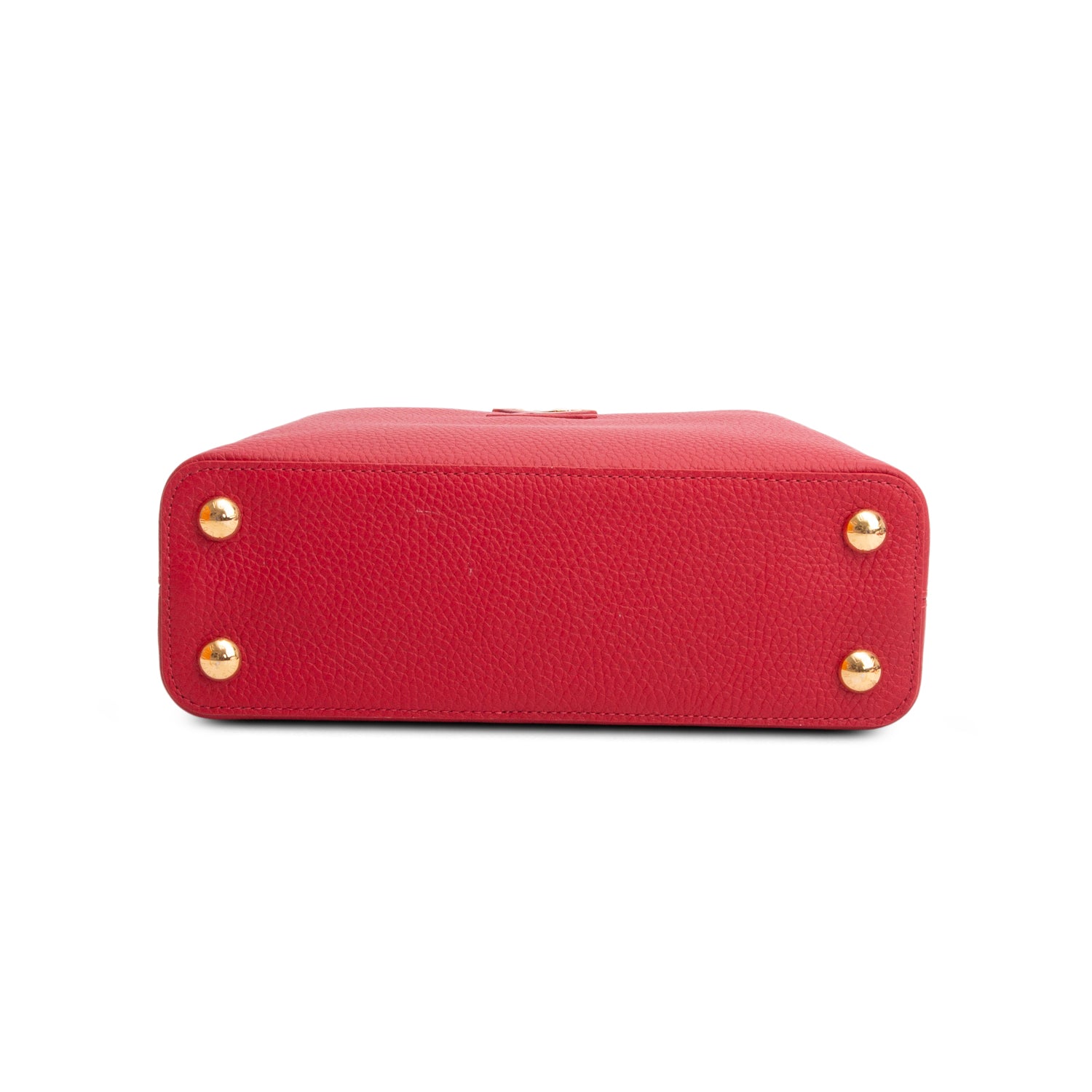 Louis Vuitton Red Taurillon Capucines BB w/ Box & Strap