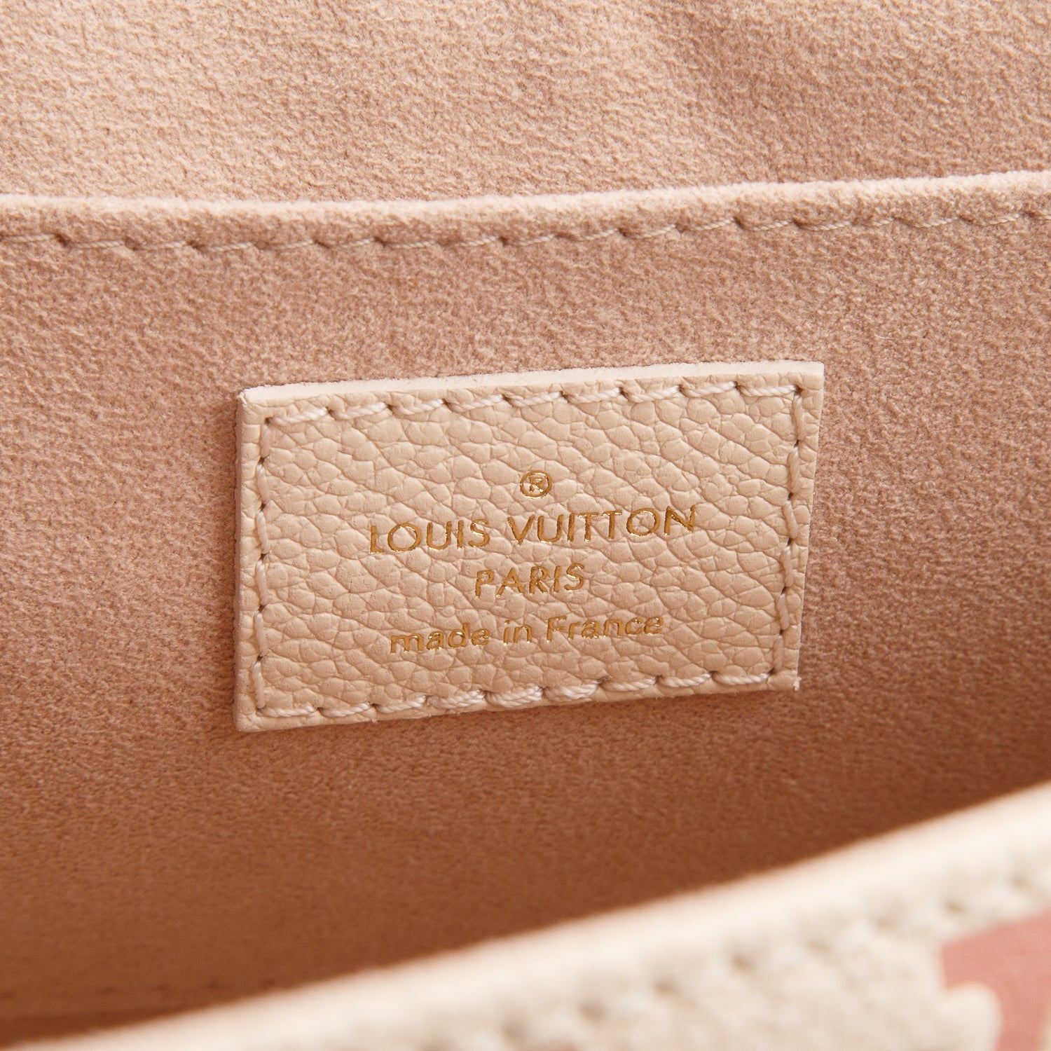 Louis Vuitton Cream Empreinte Monogram Giant Favorite w/ Box & Straps