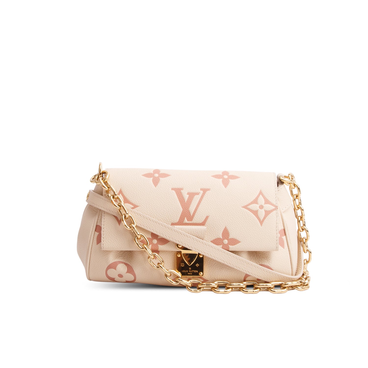 Louis Vuitton Cream Empreinte Monogram Giant Favorite w/ Box & Straps