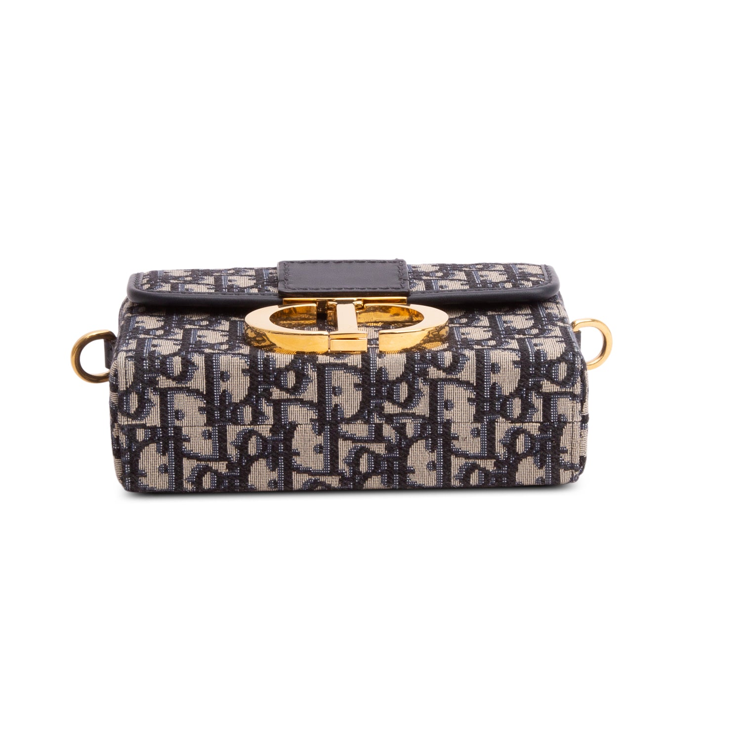 Christian Dior Blue Oblique 30 Montaigne Box Bag