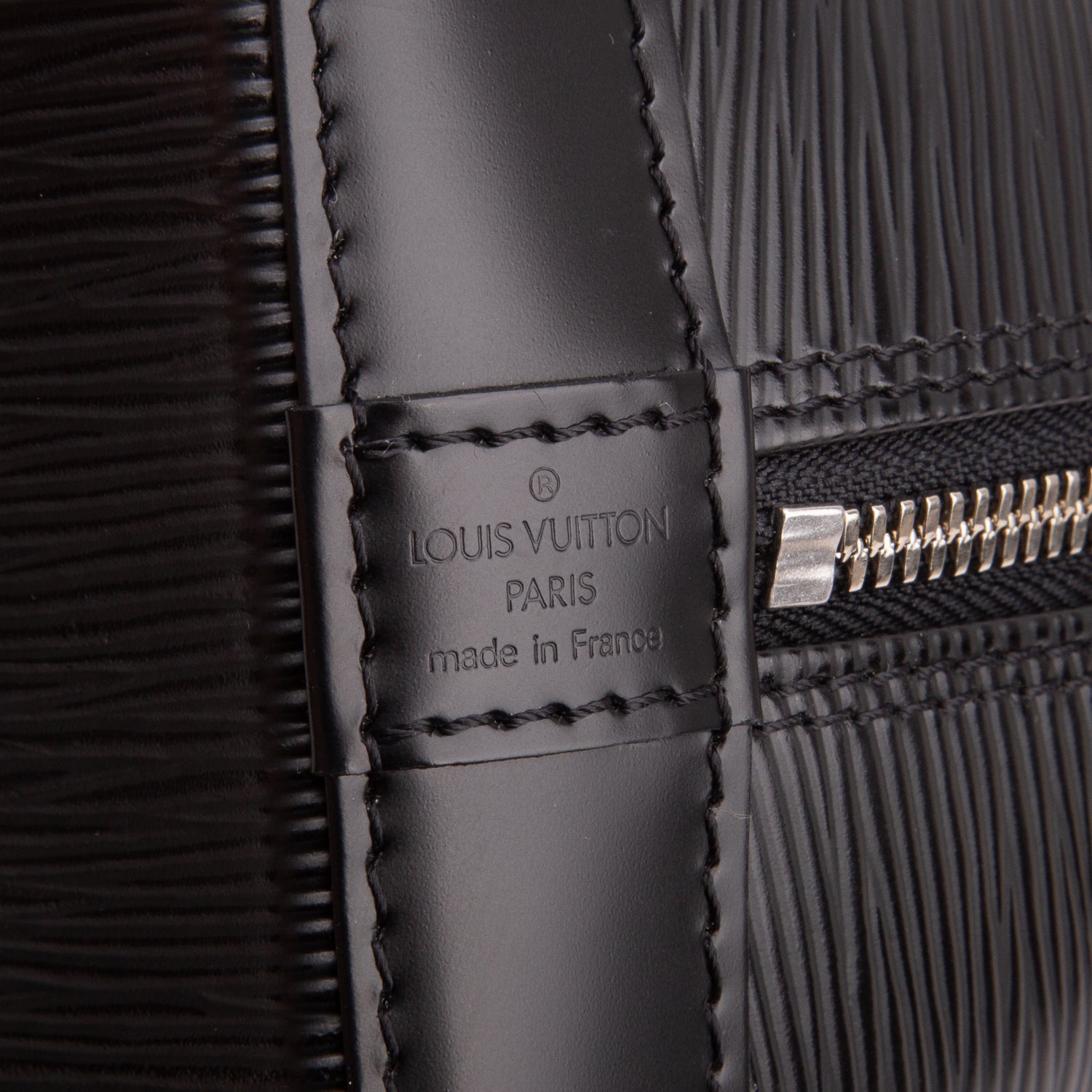 Louis Vuitton Vintage Black Epi Leather Alma PM