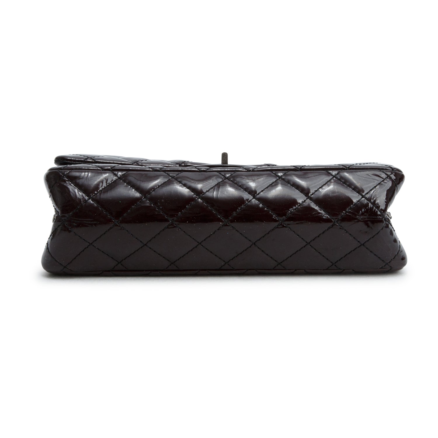 Chanel Black Patent Leather 2.55 Reissue 225 Double Flap Bag