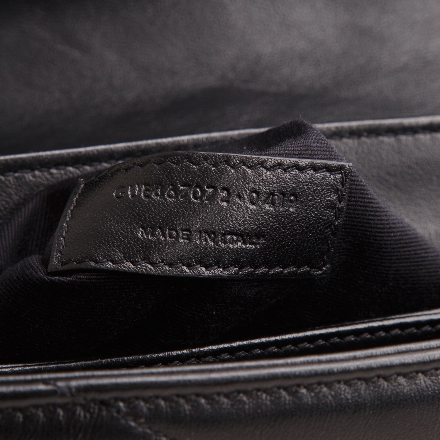 Saint Laurent Black Calfskin Y Quilted Monogram Toy Loulou Crossbody Bag w/ Box