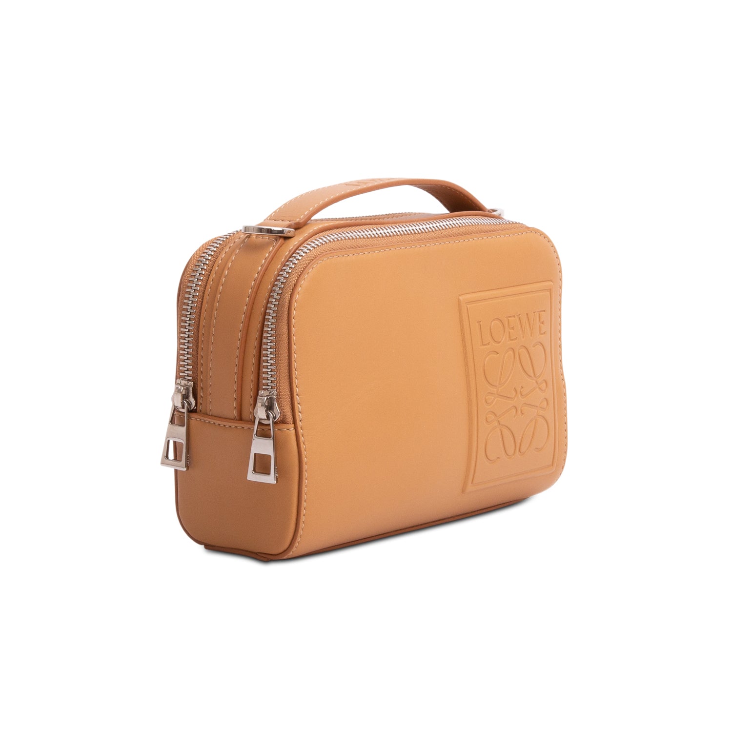 Loewe Brown Calfskin Mini Camera Crossbody Bag