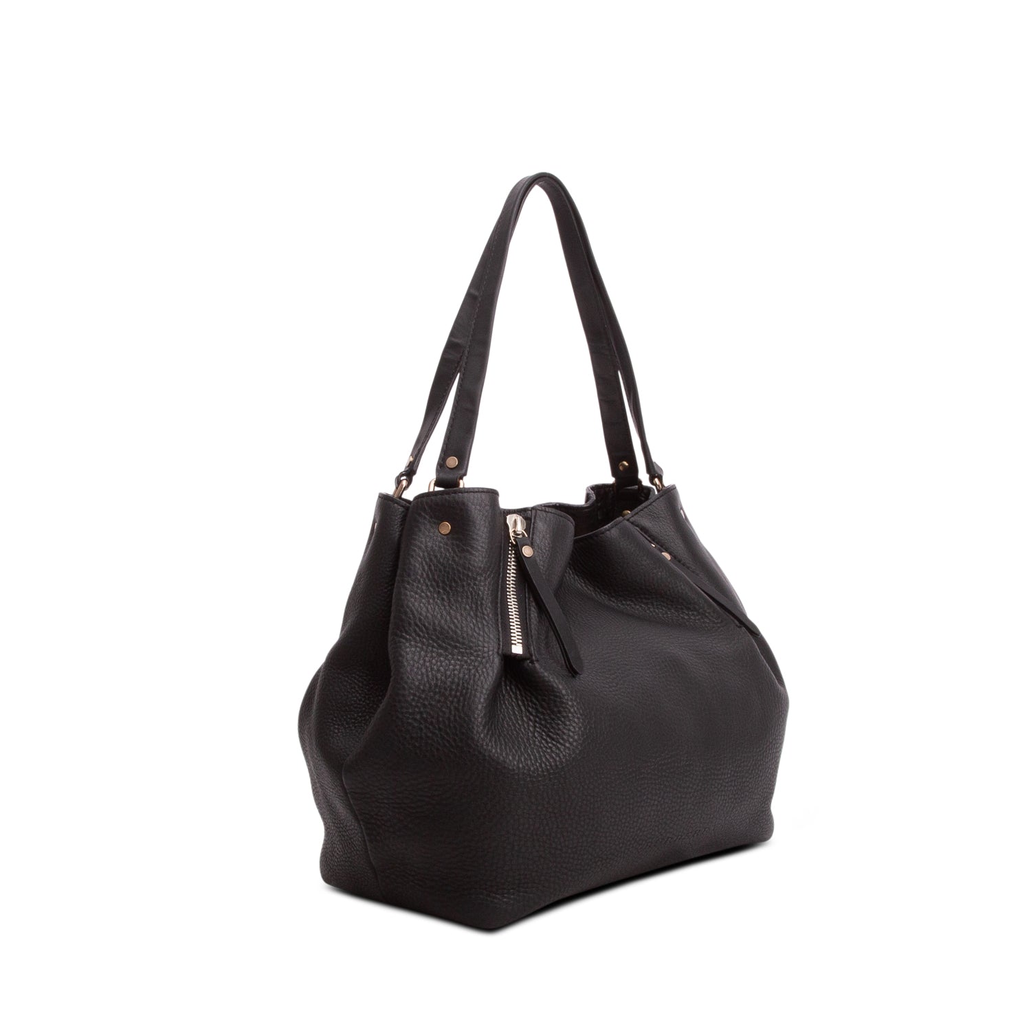 Burberry Black Grainy Calfskin Medium Maidstone
