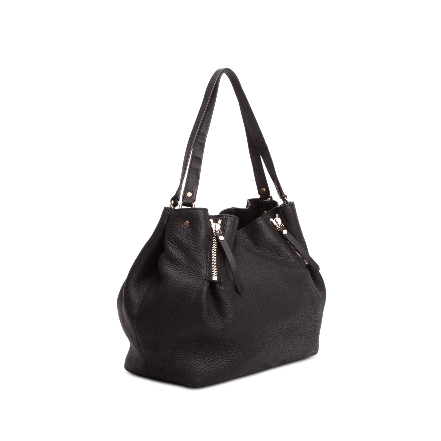 Burberry Black Grainy Calfskin Medium Maidstone