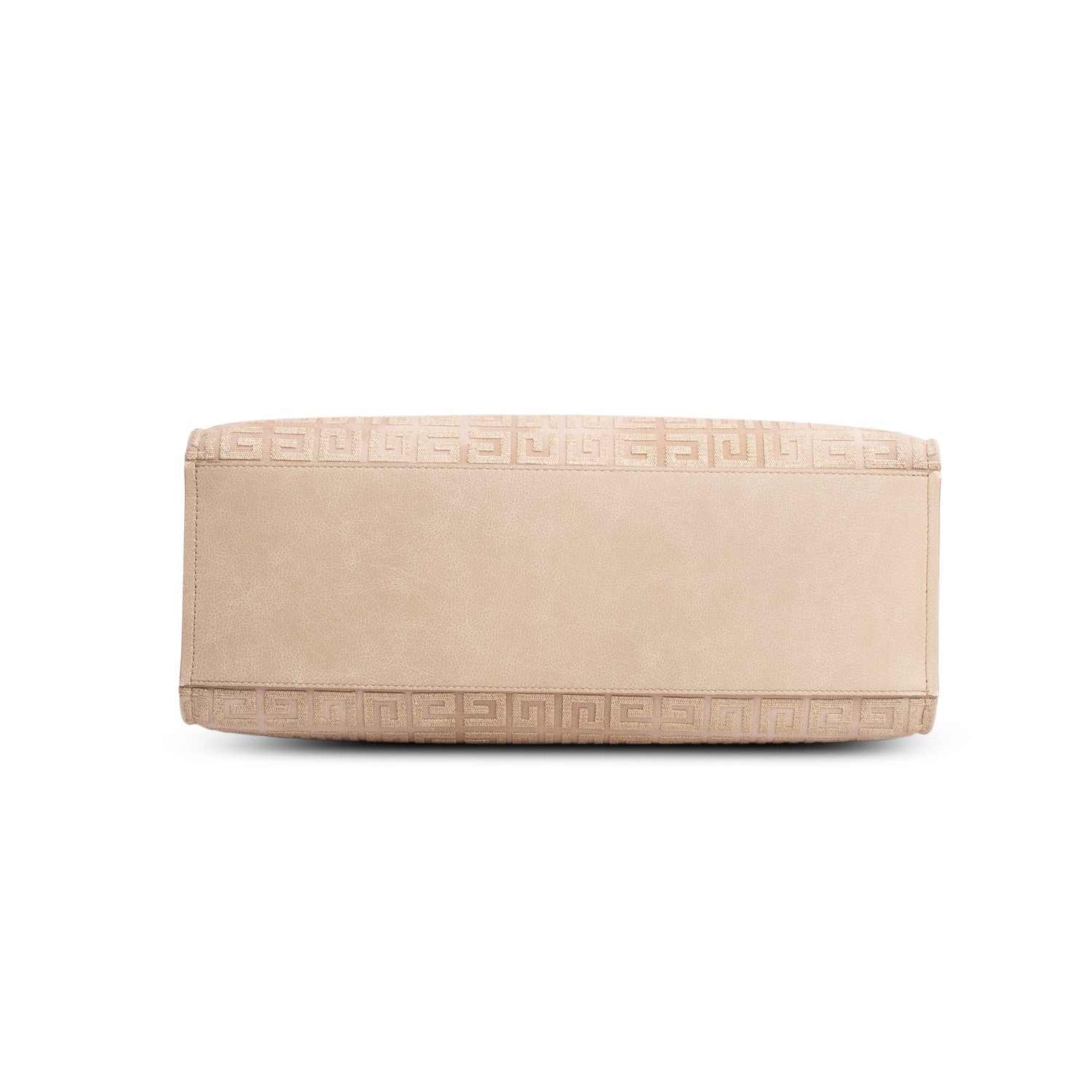 Givenchy 2023 Beige/Gold Canvas Jacquard 4G Medium Chain Tote w/ Strap