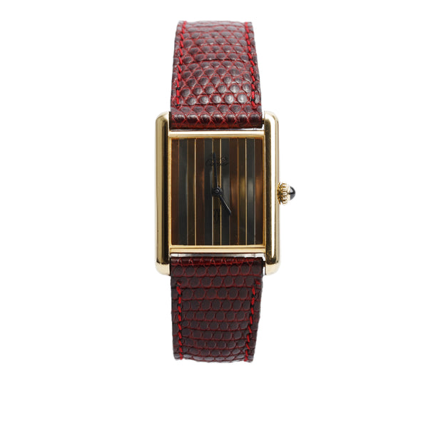 Cartier Vintage 18k Gold Vermeil Sterling Silver Argent Must de