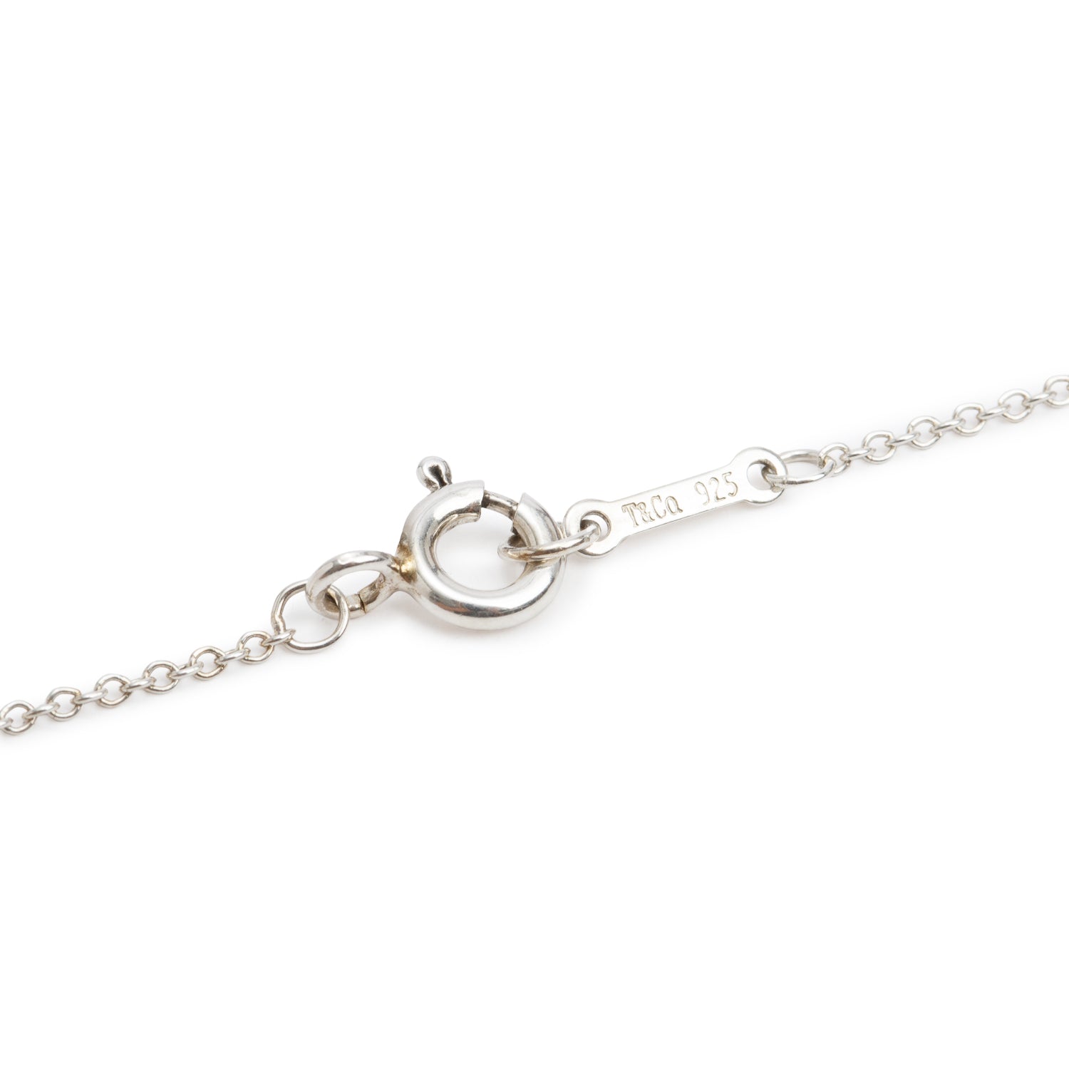 Tiffany & Co. Paloma Picasso Sterling Silver Mini Loving Heart & Love Circle Pendant Necklace