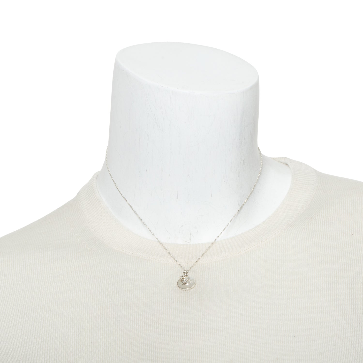 Tiffany & Co. Paloma Picasso Sterling Silver Mini Loving Heart & Love Circle Pendant Necklace