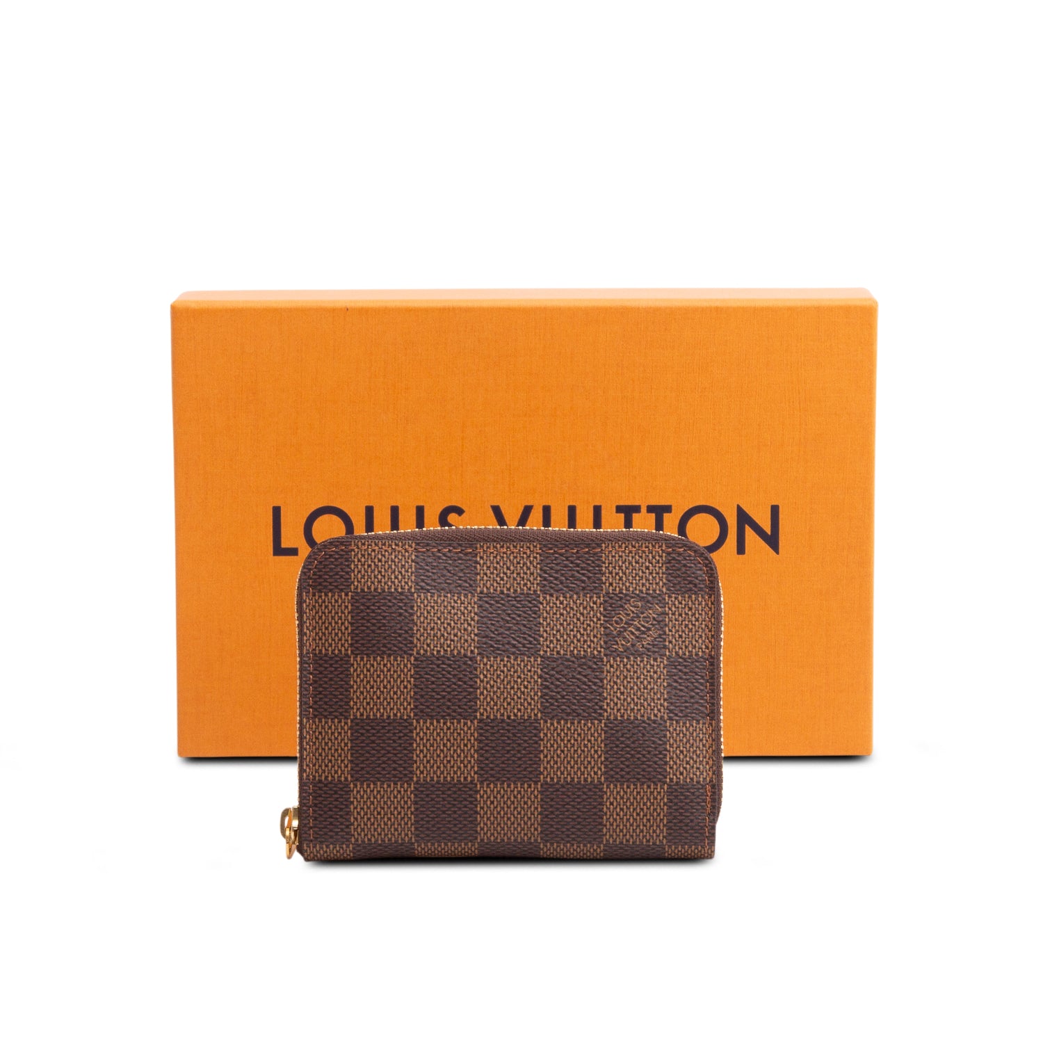 Louis Vuitton Damier Ebene Zippy Coin Purse w/ Box