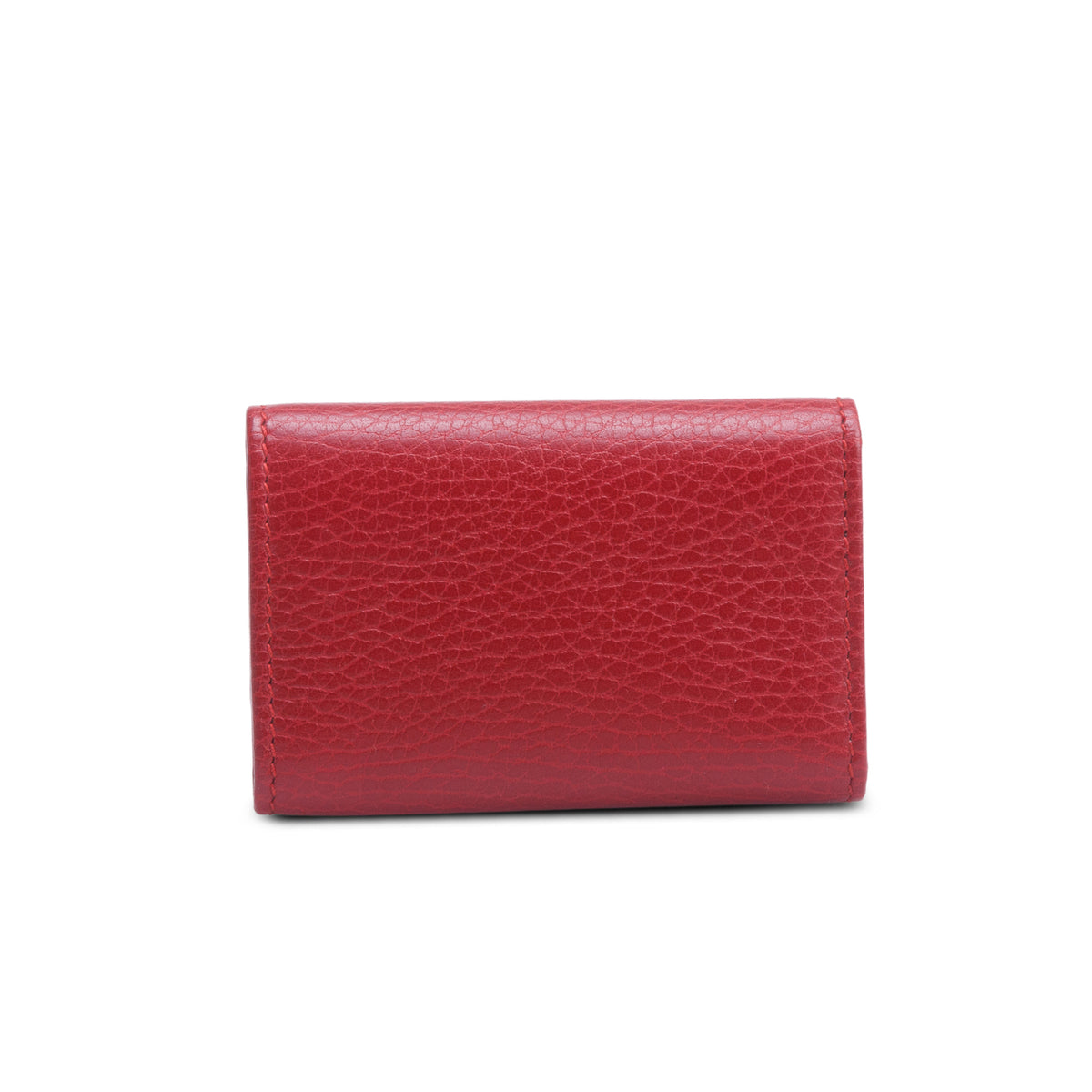 Gucci Red Leather GG Marmont 6 Key Case
