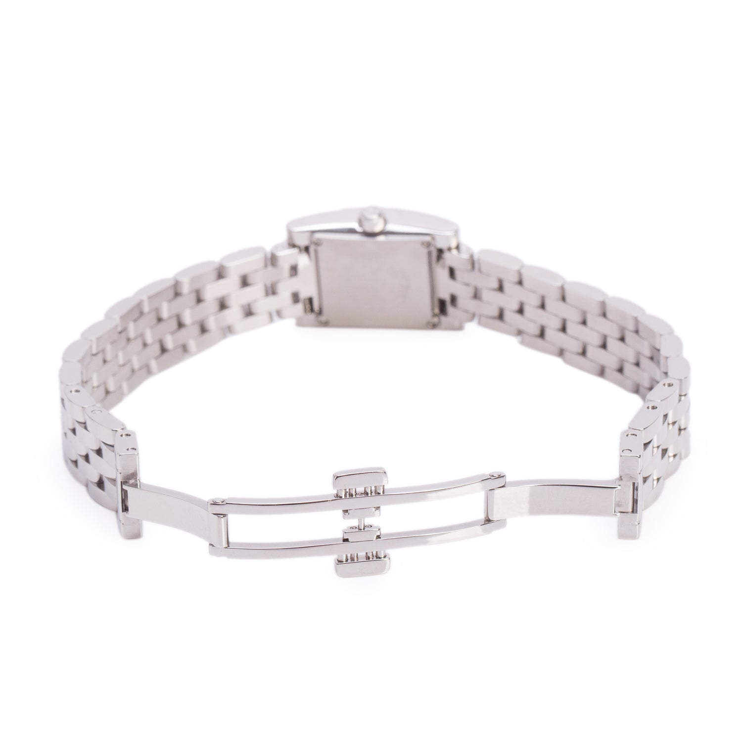 Longines Stainless Steel Diamond Bezel Mini DolceVita Quartz Watch White Dial