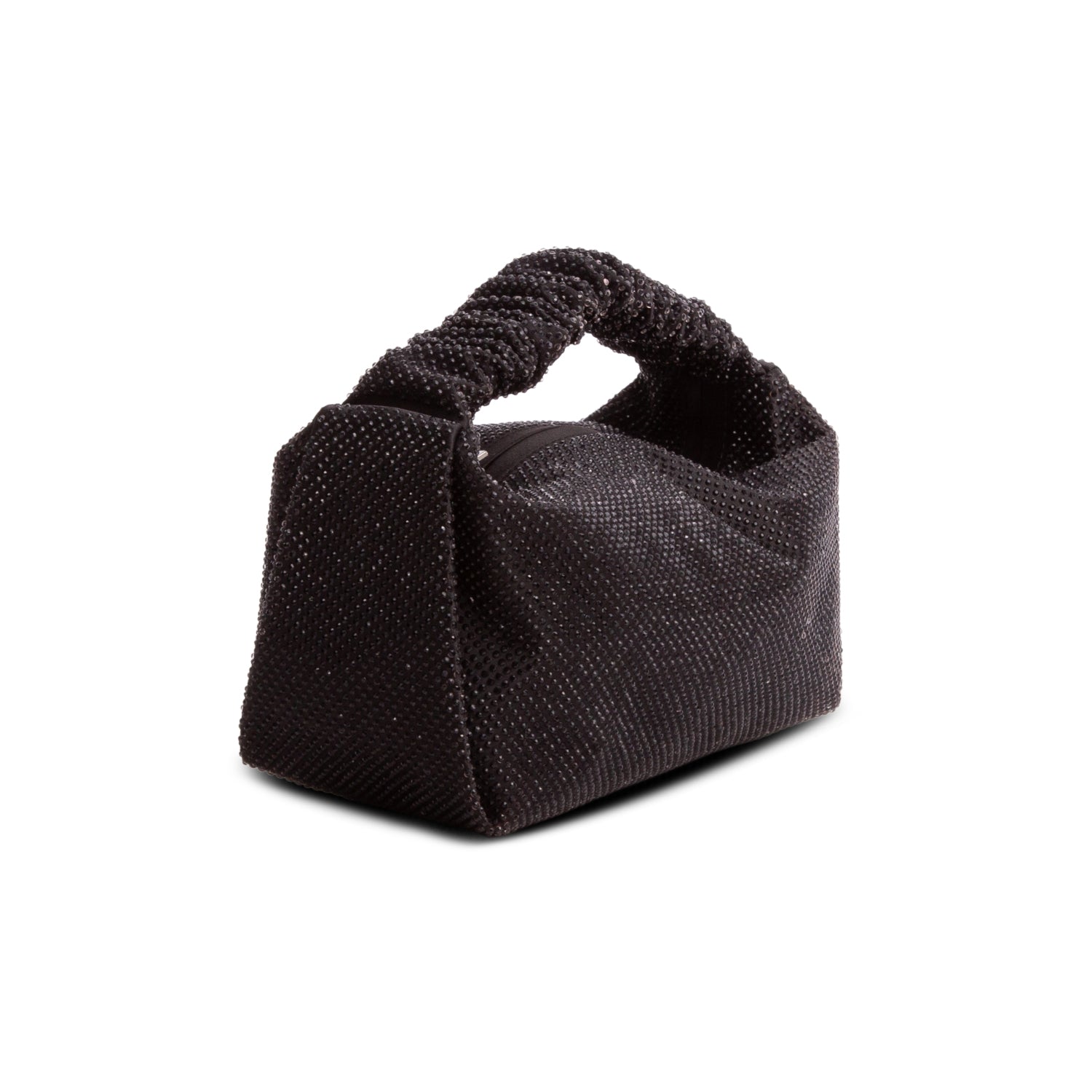 Alexander Wang Black Satin Mini Scrunchie Bag w/ Box