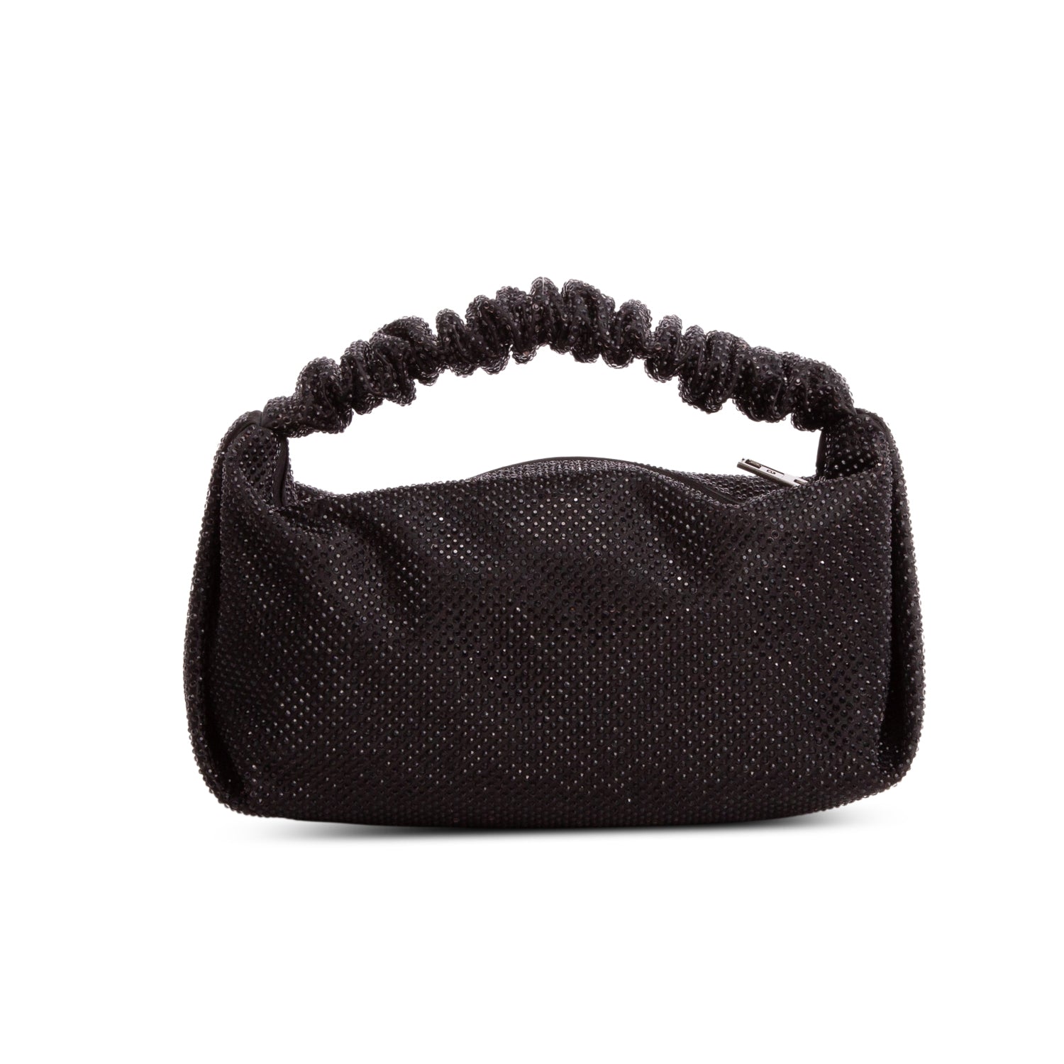 Alexander Wang Black Satin Mini Scrunchie Bag w/ Box