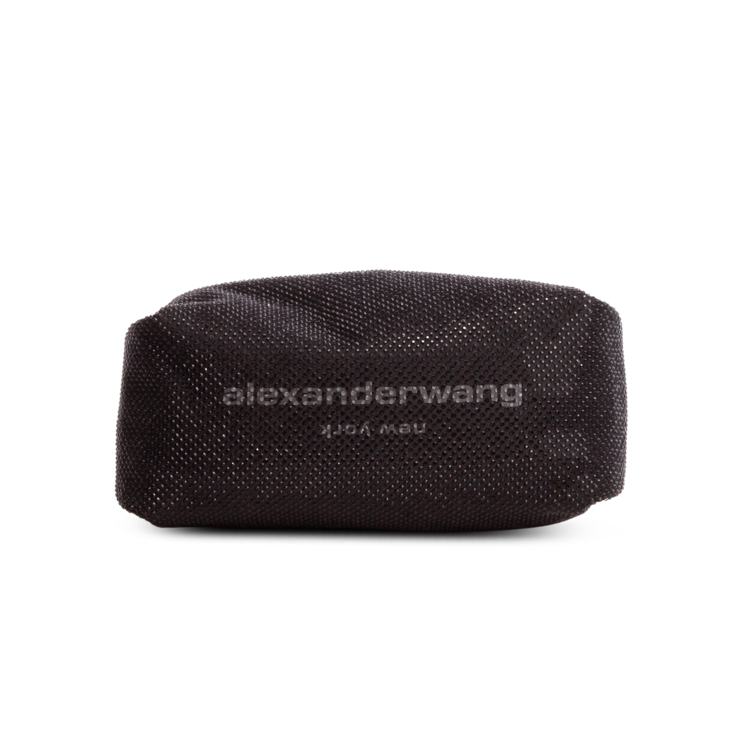 Alexander Wang Black Satin Mini Scrunchie Bag w/ Box