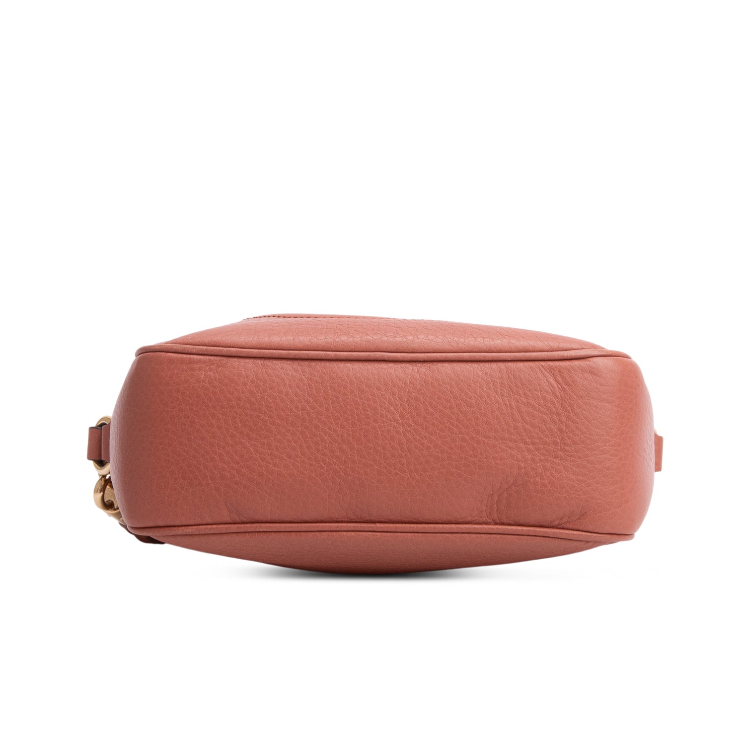 Gucci Pink Pebbled Calfskin Leather Small Soho Disco Bag