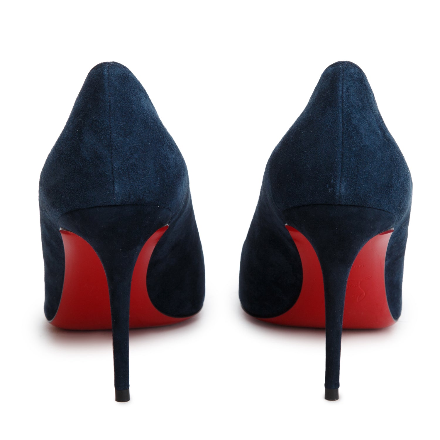Christian Louboutin Navy Suede Kate 85 Pumps, Size 40 w/ Box