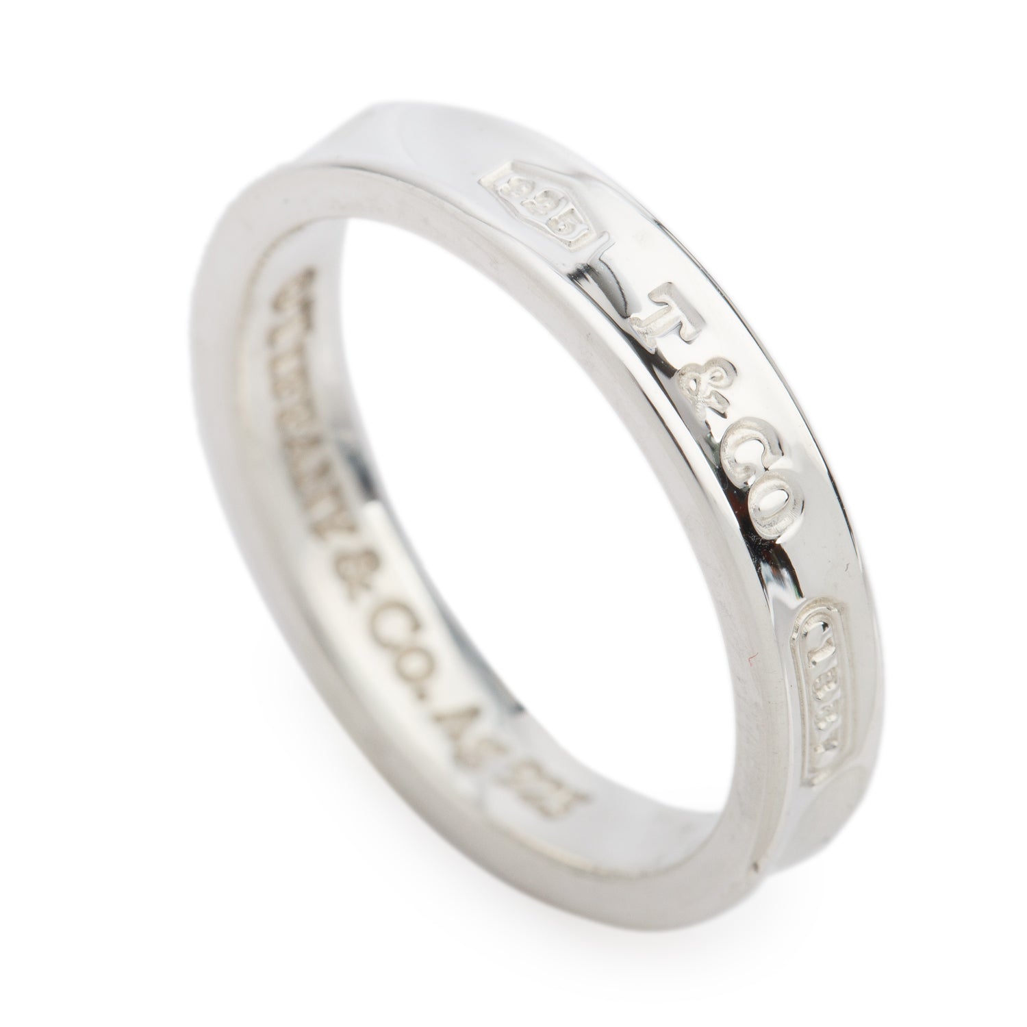 Tiffany & Co. Sterling Silver 1837 Narrow Ring, Size 9