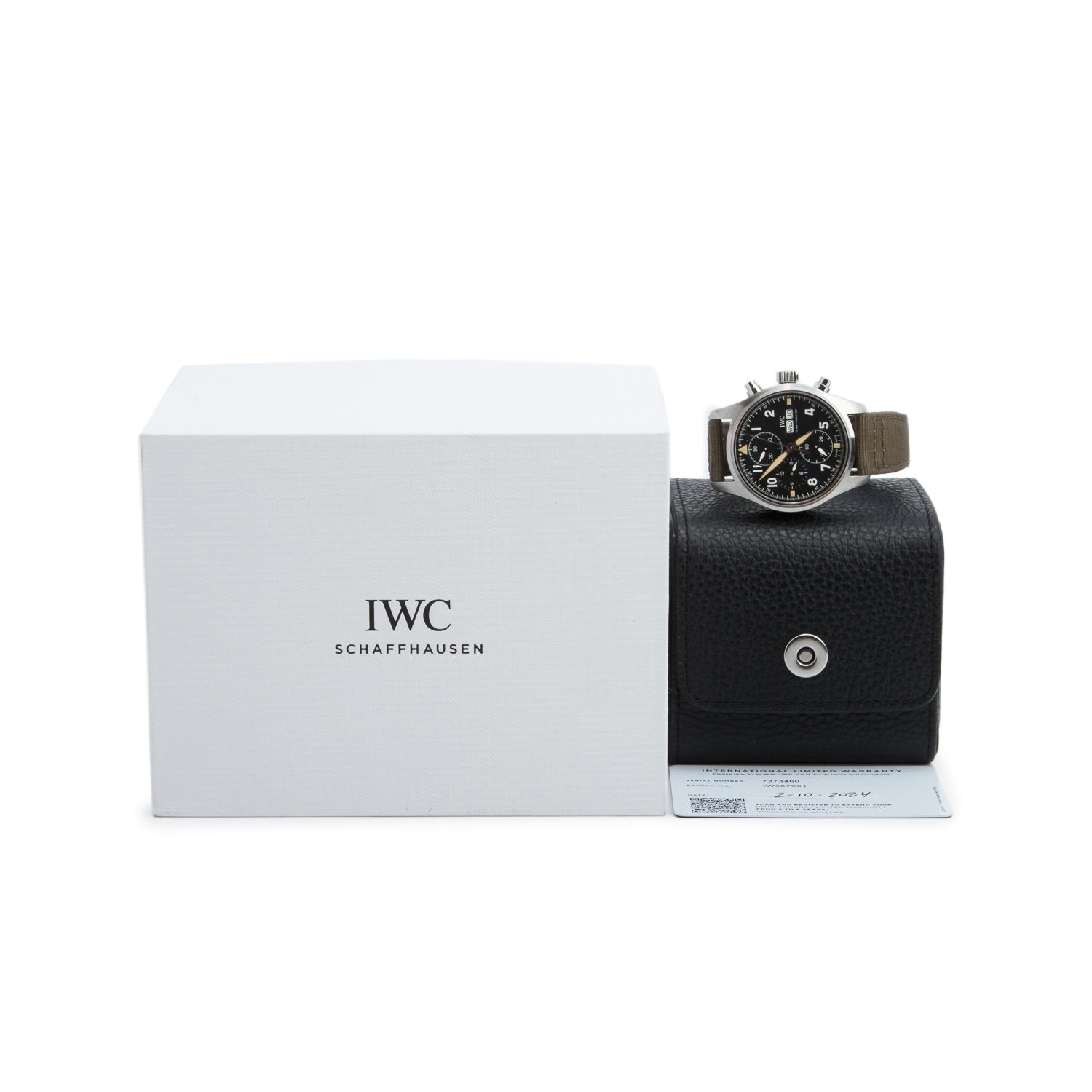 IWC 2024 Stainless Steel Pilot Spitfire 41 MM Automatic Watch Black Dial IW387901 w/ Box & Papers