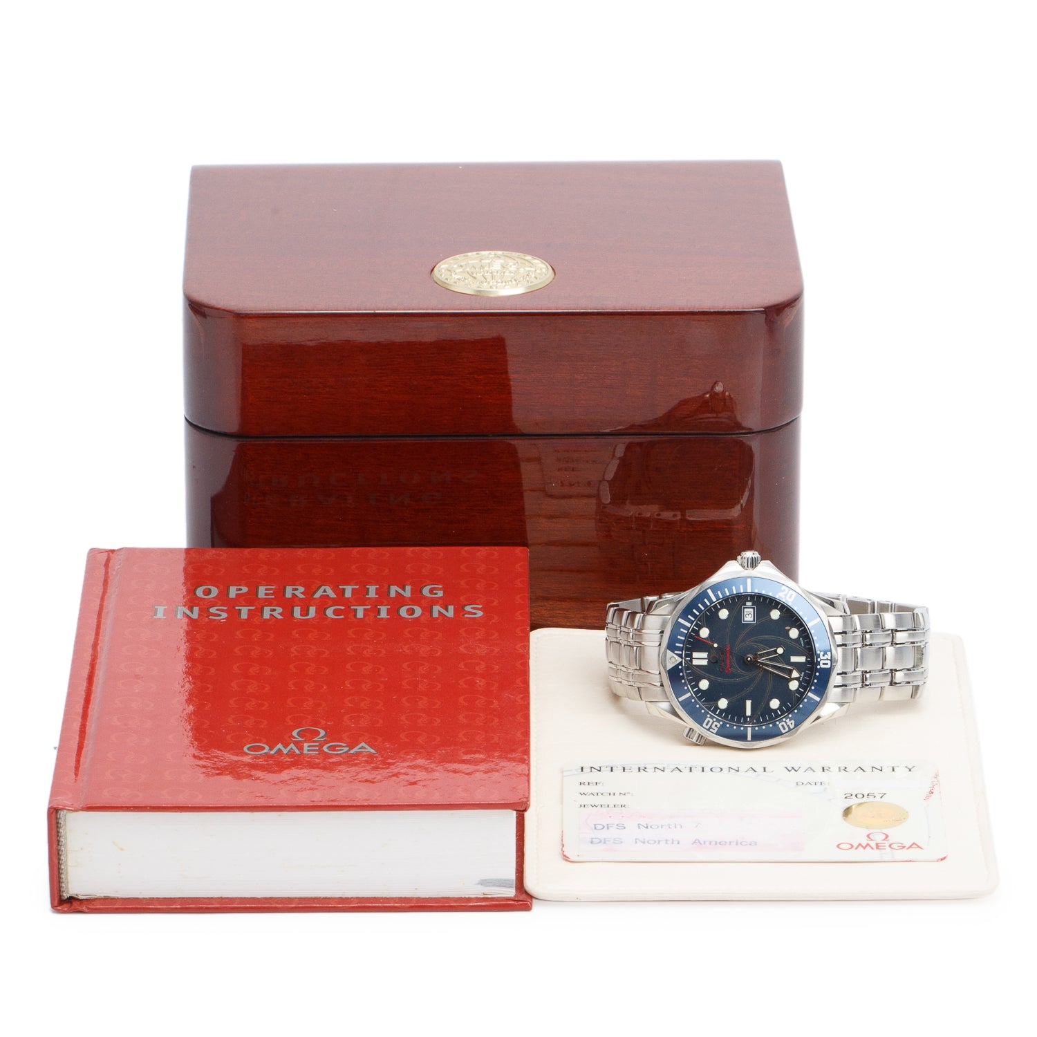 Omega Stainless Steel Limited Edition James Bond Casino Royal Seamaster 300M Professional Co-Axial Chronometer 41 MM Automatic Watch Blue Dial w/ Box