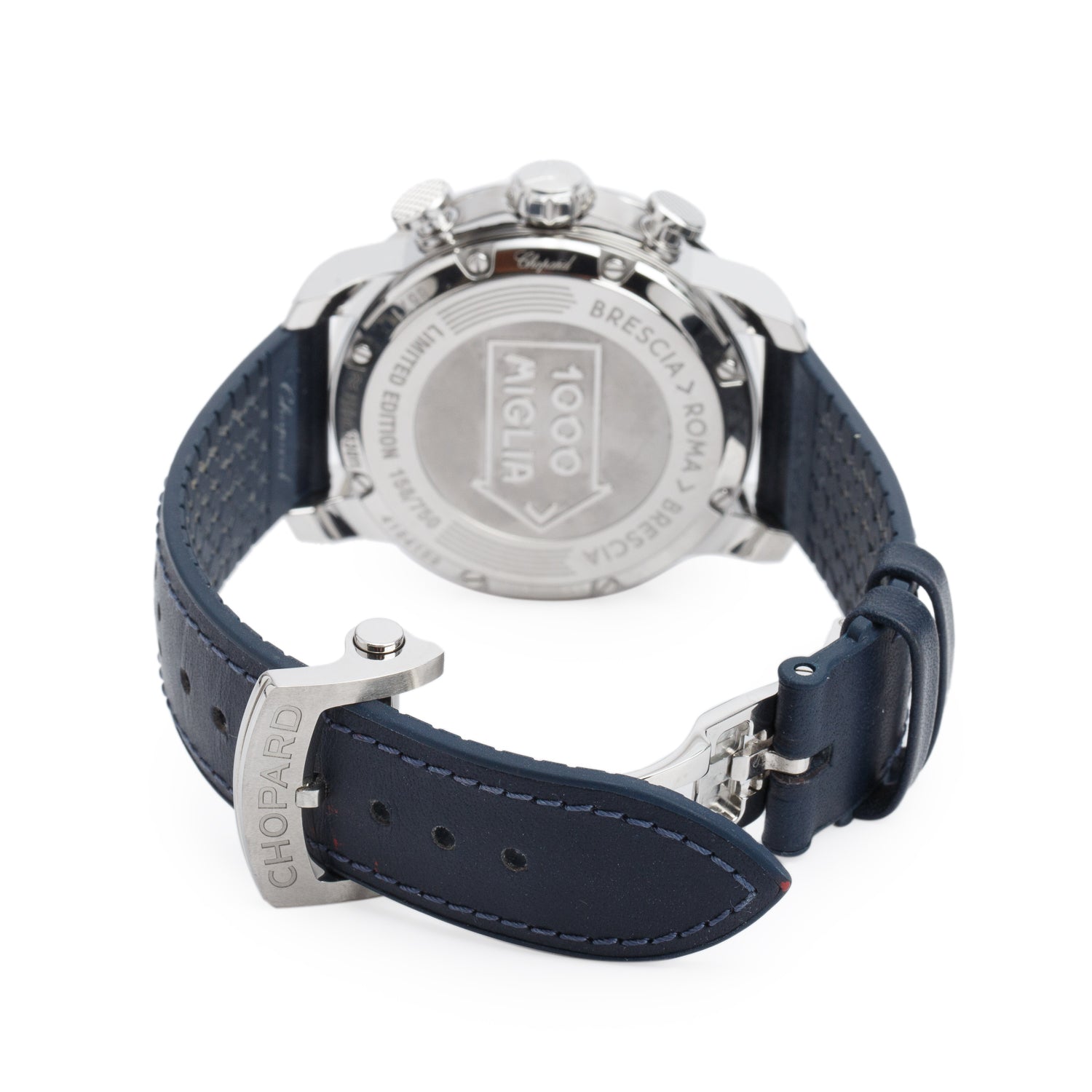Chopard 2022 Stainless Steel Mille Miglia GTS Azzurro 44 MM Automatic Chronograph Watch Blue Dial w/ Box & Papers