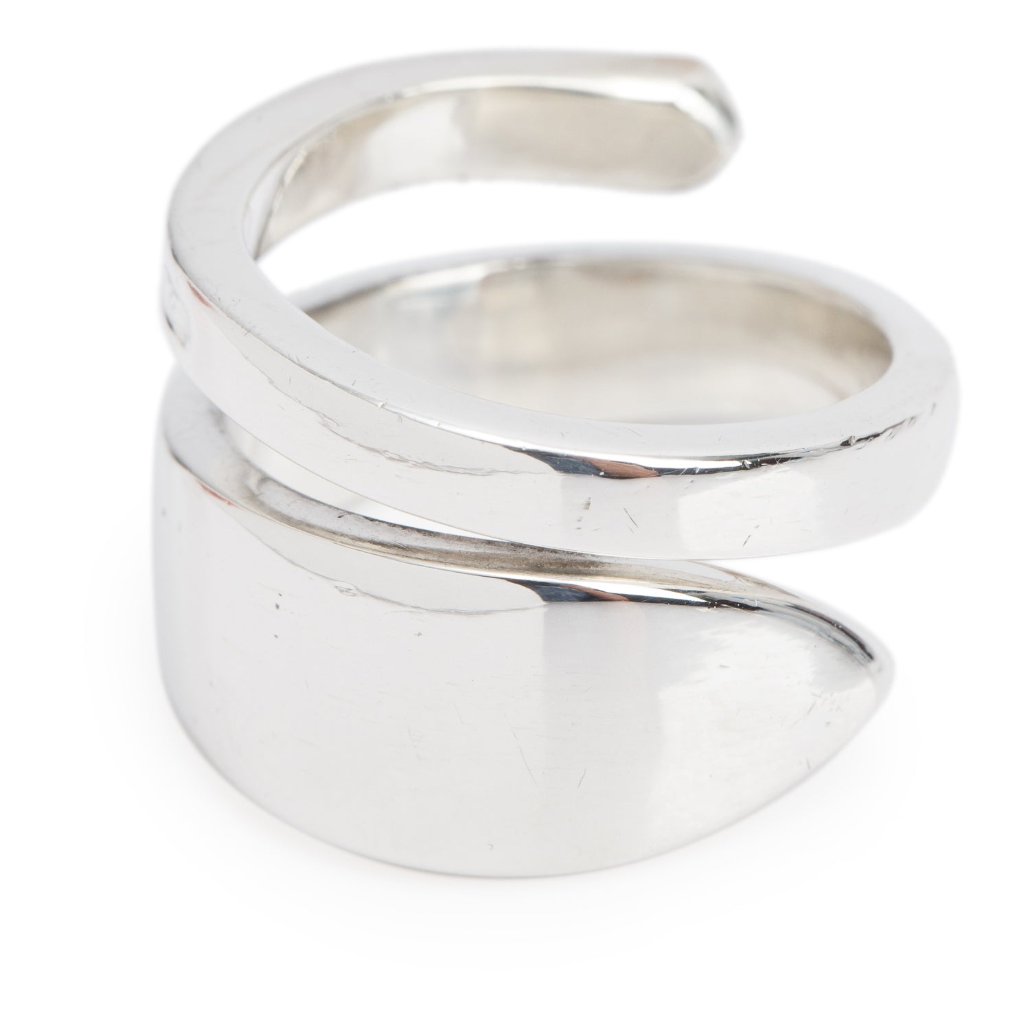 Tiffany & Co. Vintage Sterling Silver Leaf Wrap Ring, Size 8